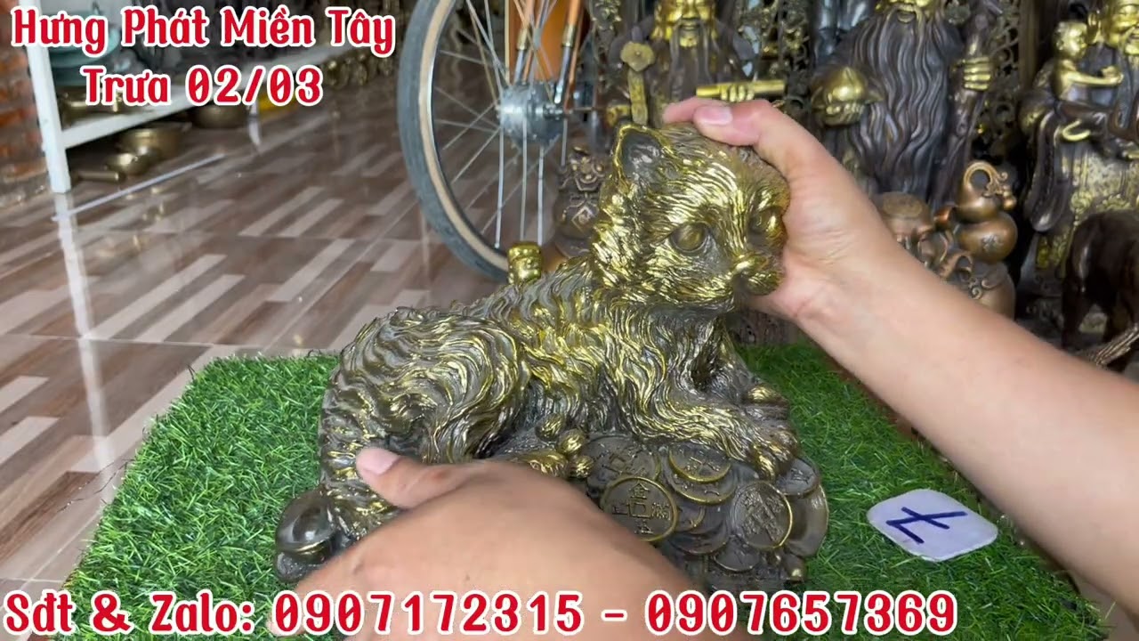 🔴🔴Kệ Ly 5 Chung _ Xông Trầm Khỉ _ Cặp Voi Phú Quý _ Cặp Tuần Lộc Siêu To _ Mèo Đế Tiền. Trưa 02/03