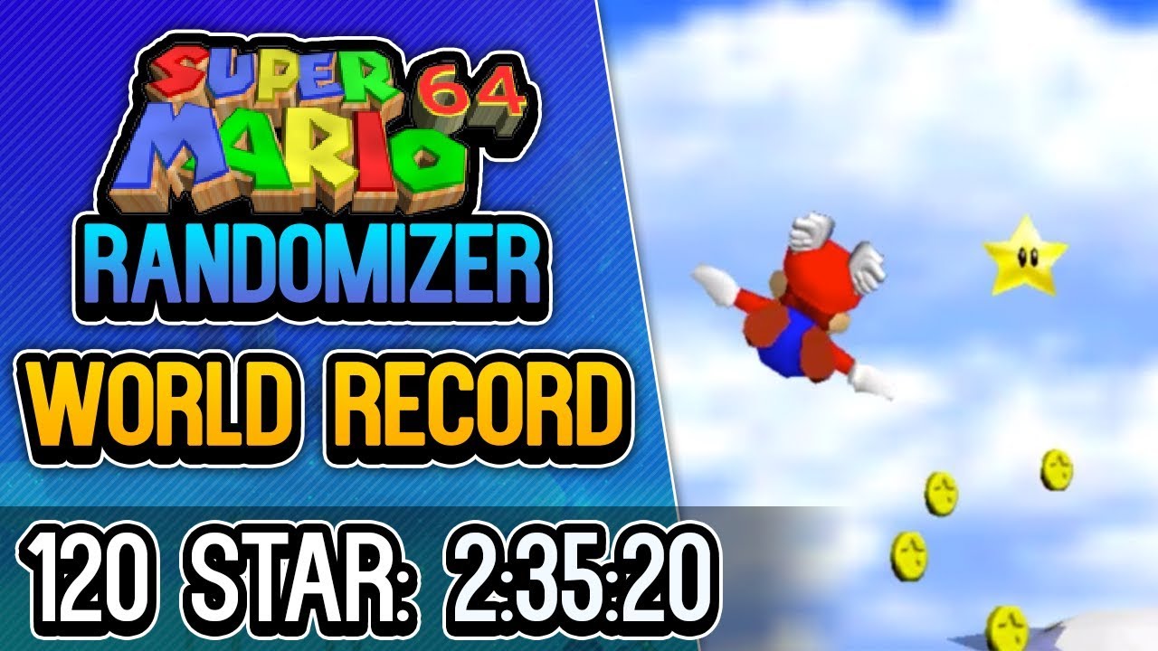 Super Mario 64 Randomizer 120 Star Speedrun in 2:35:20 (Former WR)