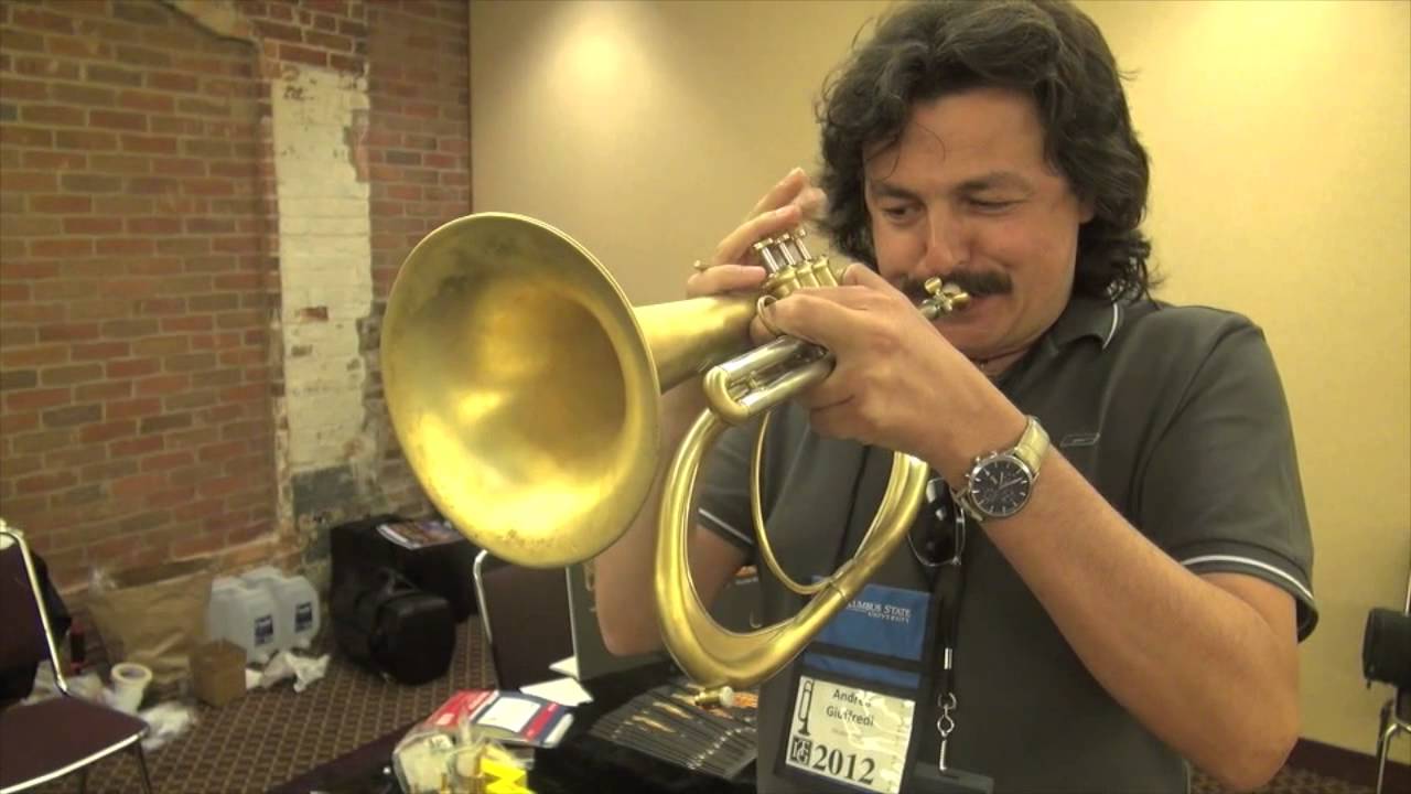 ANDREA GIUFFREDI HAS FUN WITH OUR NEW FLUGELHORN!
