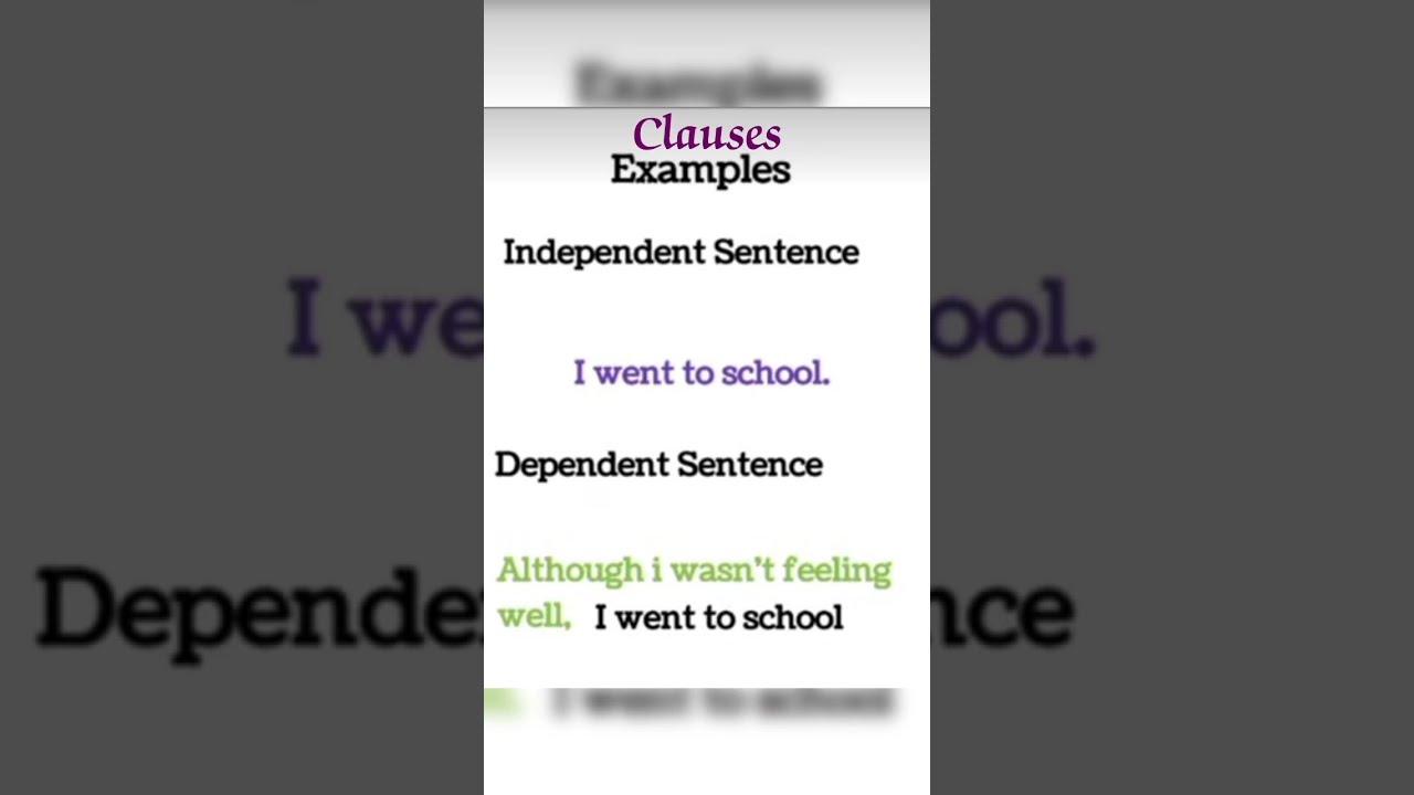Clauses with examples #examples  #clauses #grammar #english #vocabulary @gargilnf