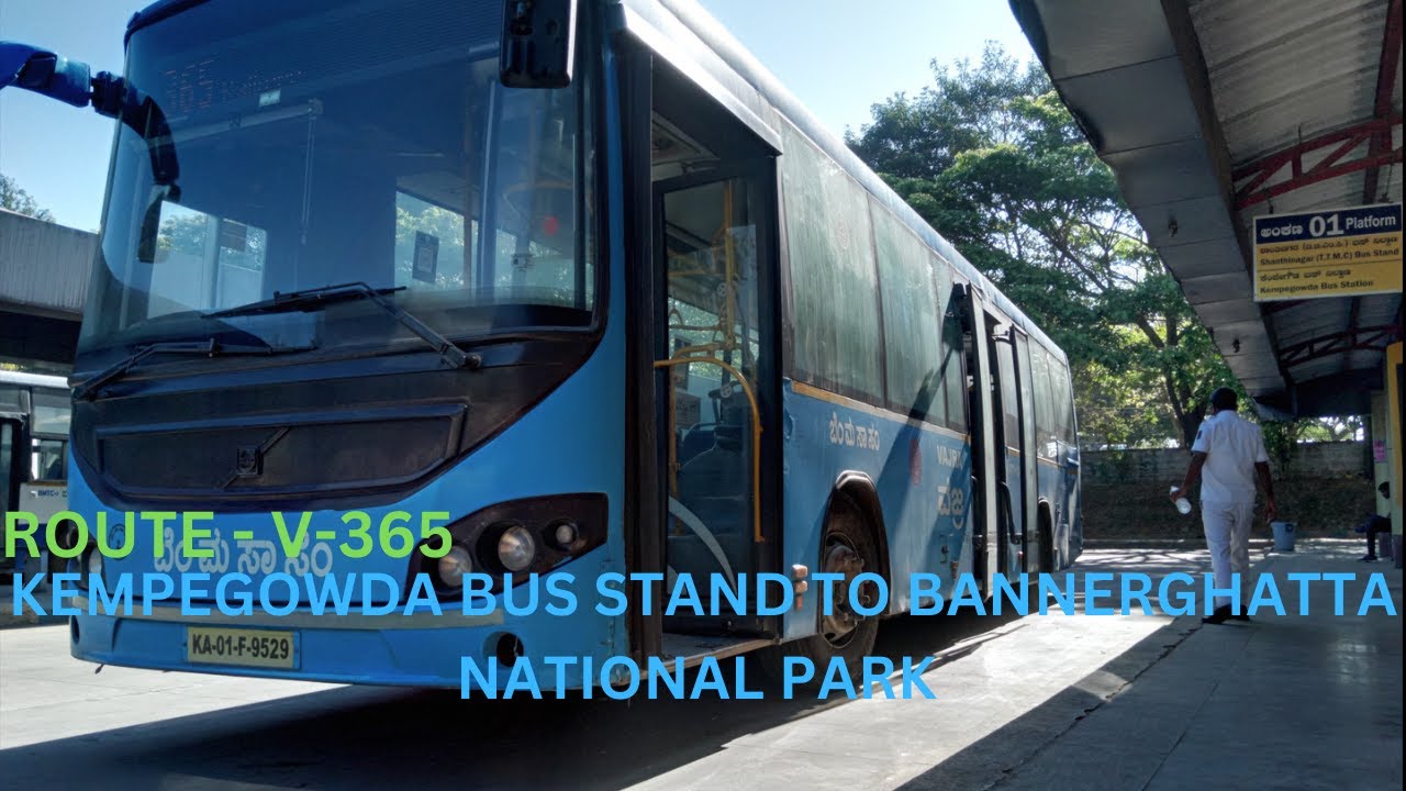 KEMPEGOWDA BUS STAND TO BANNERGHATTA NATIONAL PARK BUS JOURNEY BY BMTC VAJRA | ROUTE - V-365 |