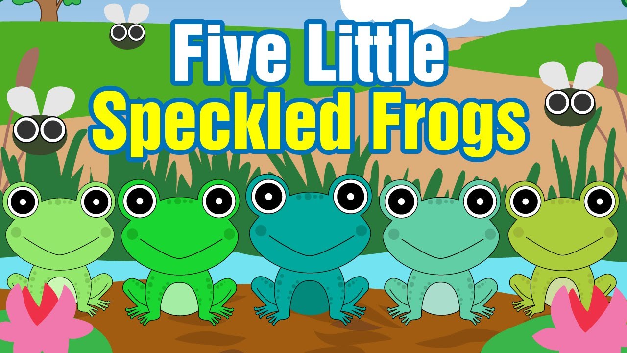 FIVE LITTLE SPECKLED FROGS | Nursery Rhymes and Kids Songs