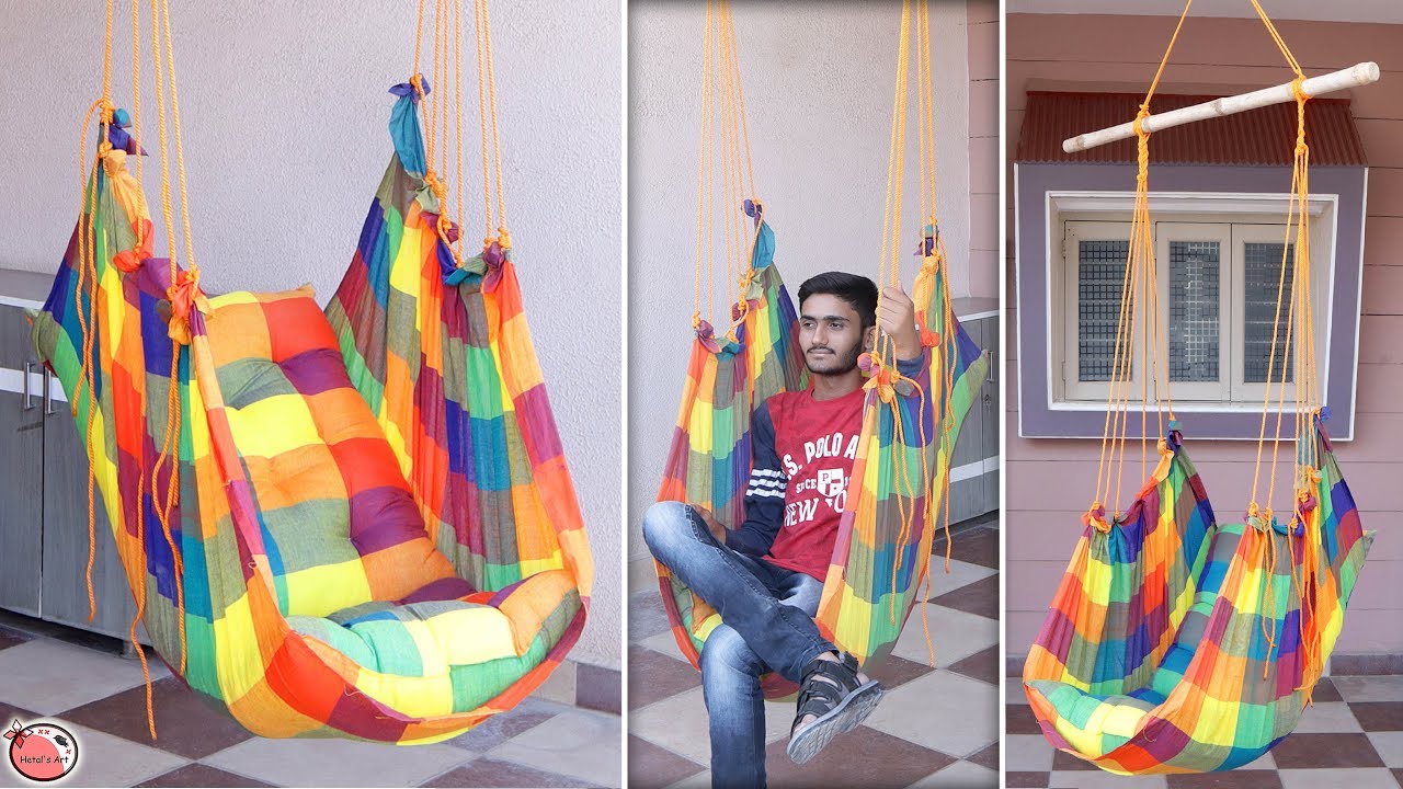 WOW !!! DIY Swing Jhula Making at Home || Simple DIY !!!