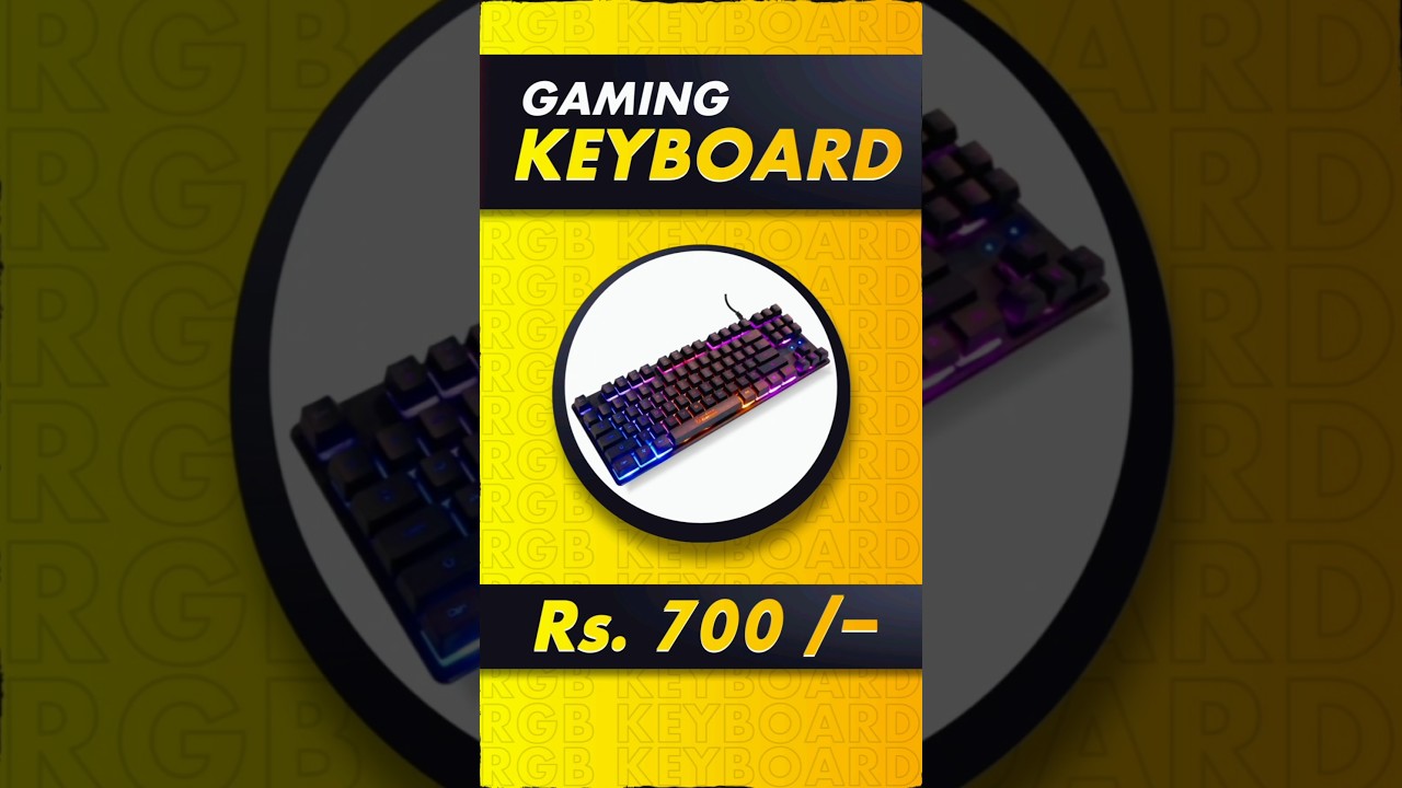 ₹699 /- Best gaming keyboard under 1000 rs 2025 #shorts #rgb #gaming #keyboard