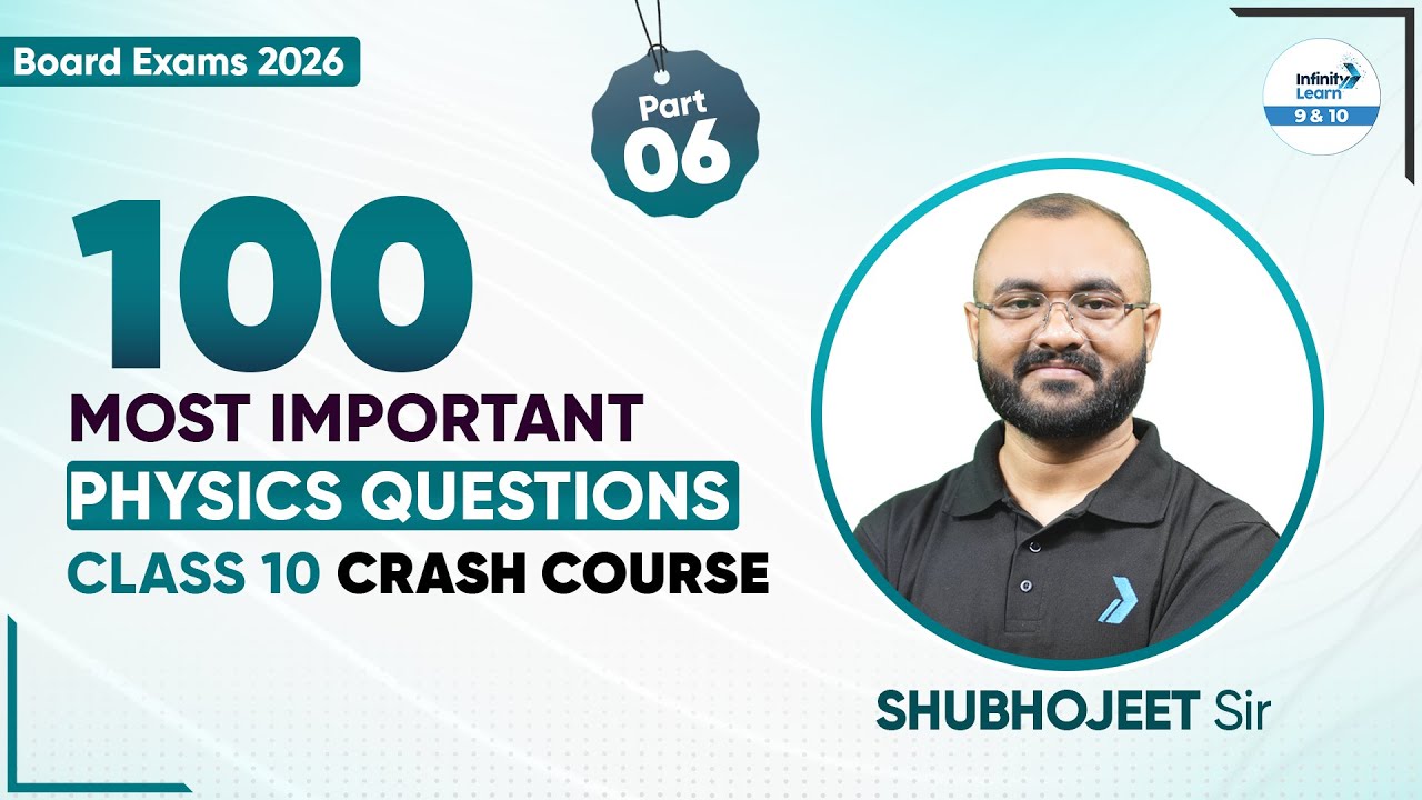 🎯 100 MOST Important Questions in Physics | Board Exam 2026 | Part 6 | CBSE 2026 Preparation