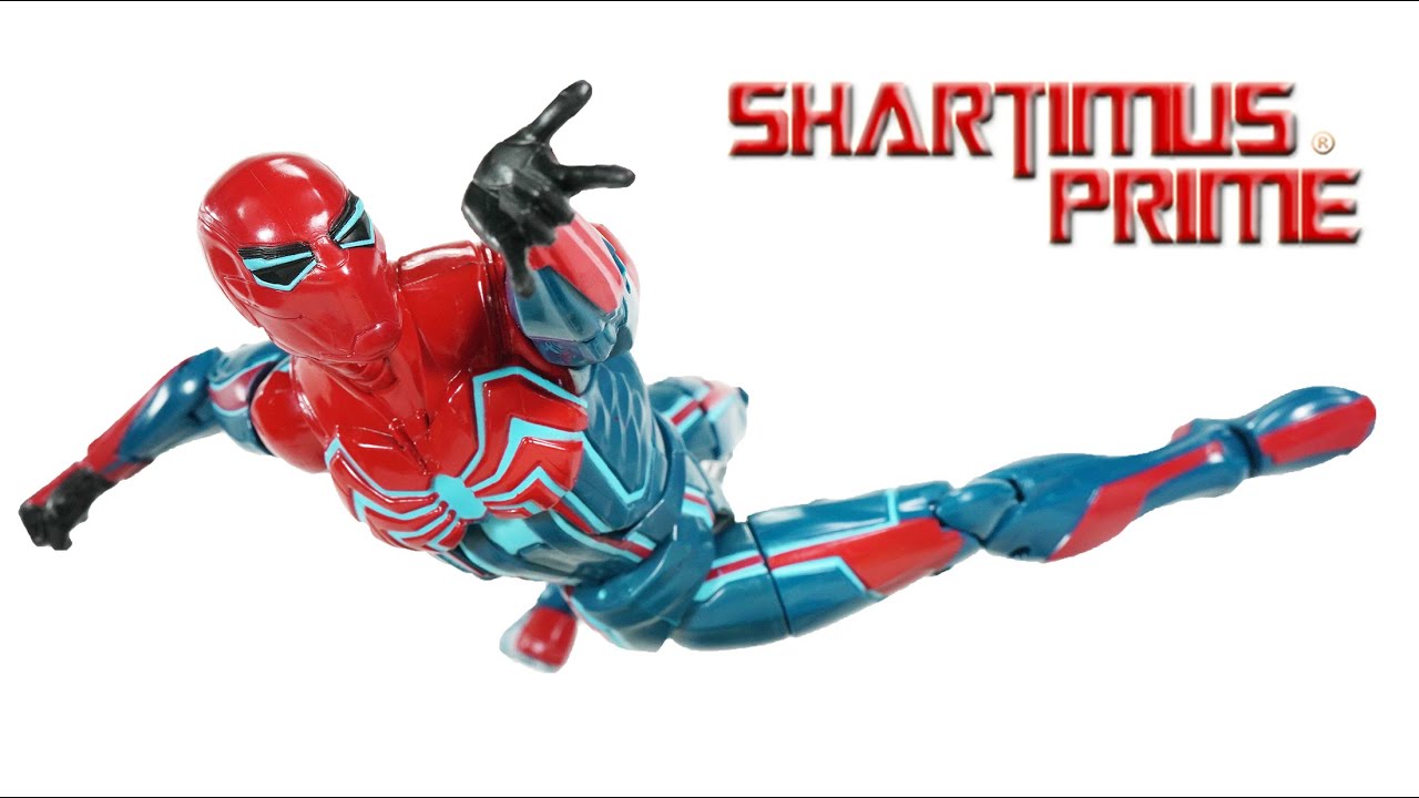 Marvel Legends Velocity Suit Spider Man PS4 Demogoblin BAF Wave Hasbro Action Figure Review