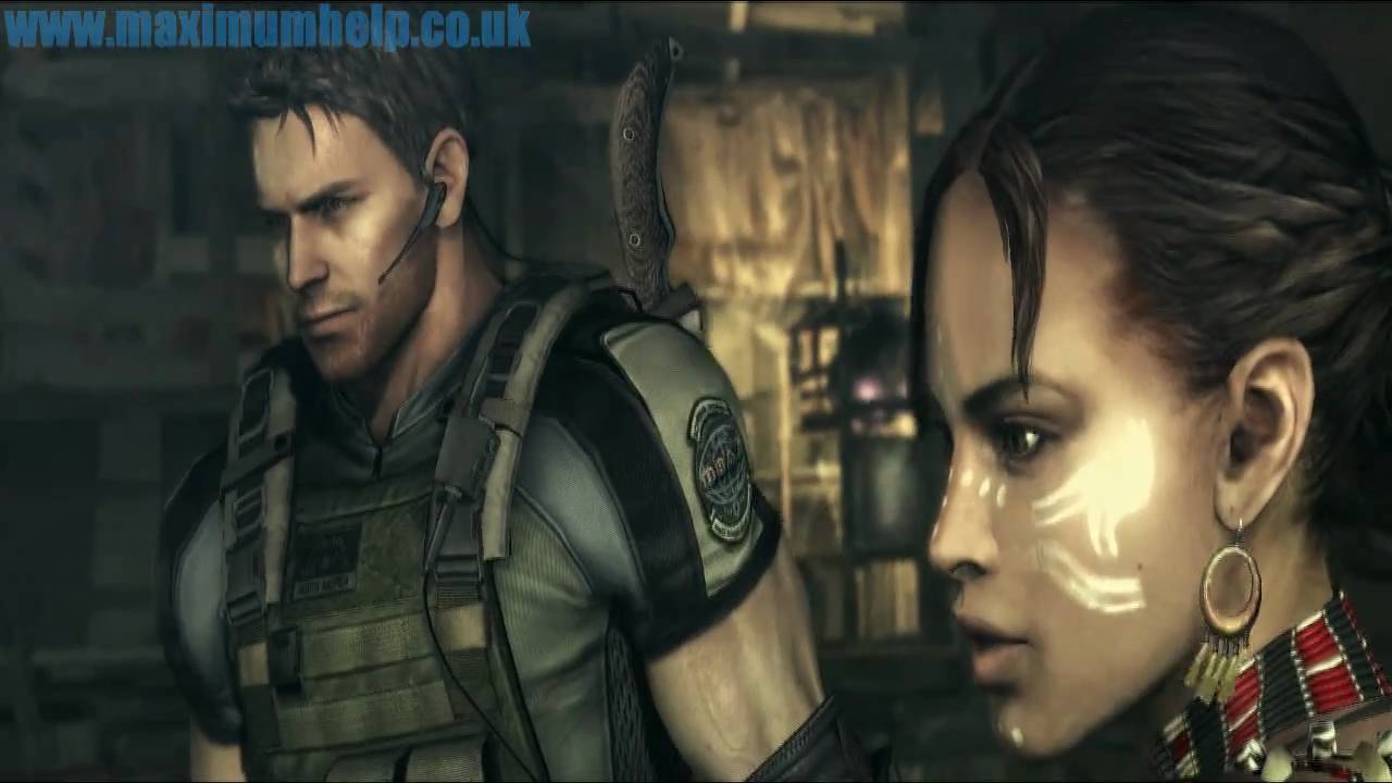 027 Caves Chapter 4-1 Part 1 of 2 *S Rank* Resident Evil 5 Walkthrough Veteran Difficulty PS3