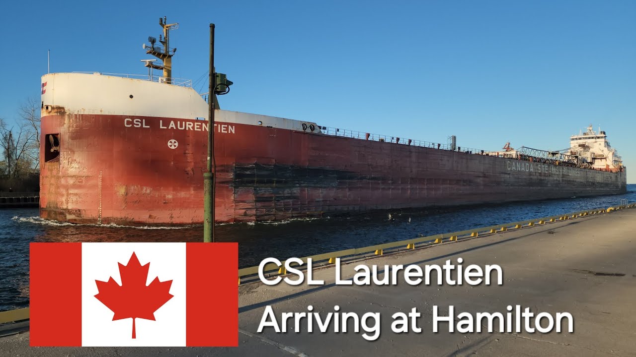 Self-Discharging Bulk Carrier CSL Laurentien Arriving at Hamilton Harbour • November 12, 2024