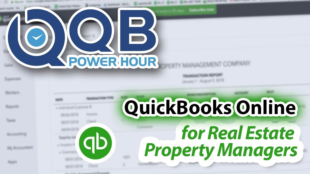 QB Power Hour: QuickBooks Online for Real Estate Property Managers