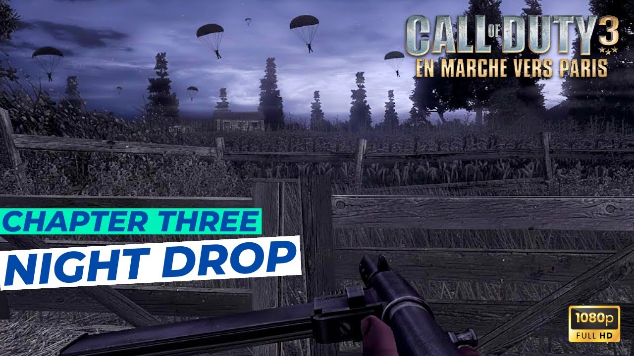 Call of Duty 3 PC (RPCS3) - Chapter 3: Night Drop [UHD 60FPS Walkthrough]