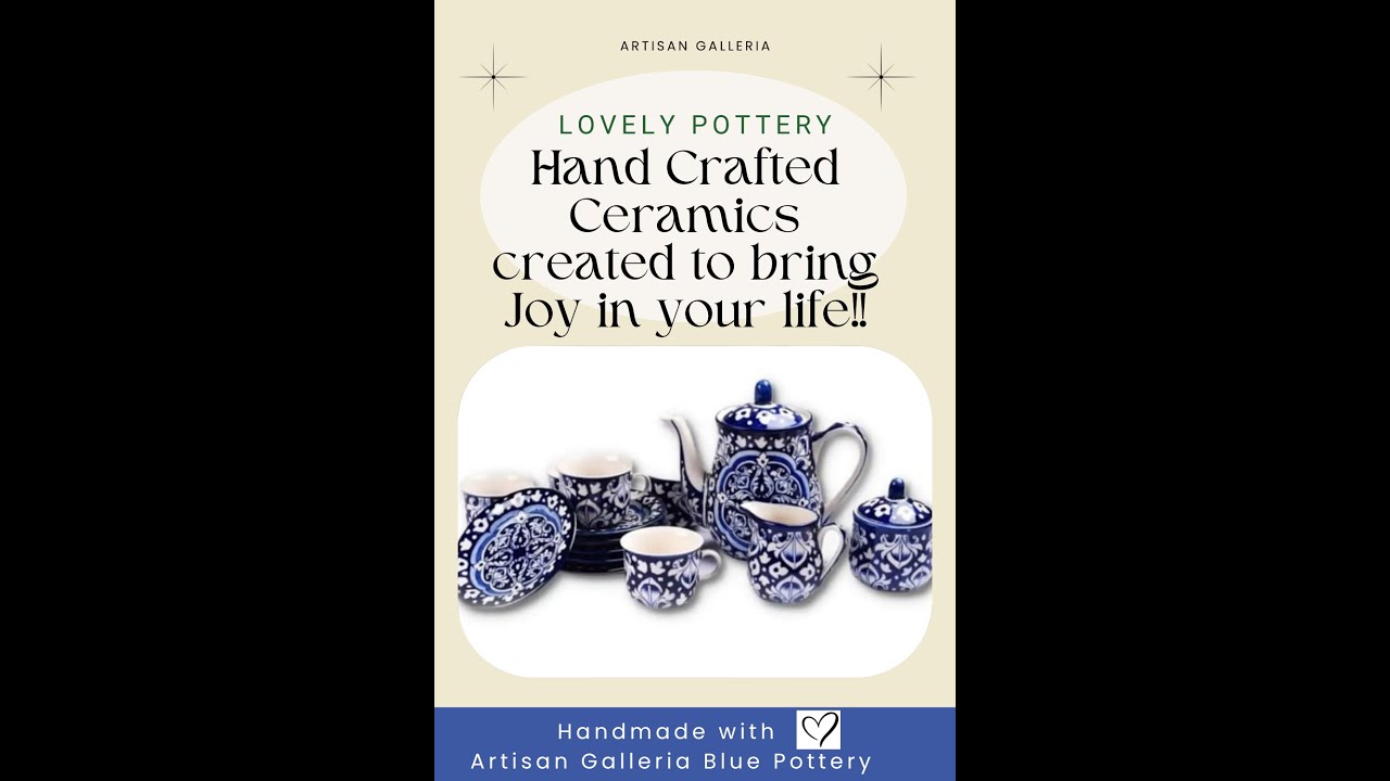 Blue Pottery | Multani Art | Hand Made Craft | Traditional Craft of Multan | Youtube 1000 views