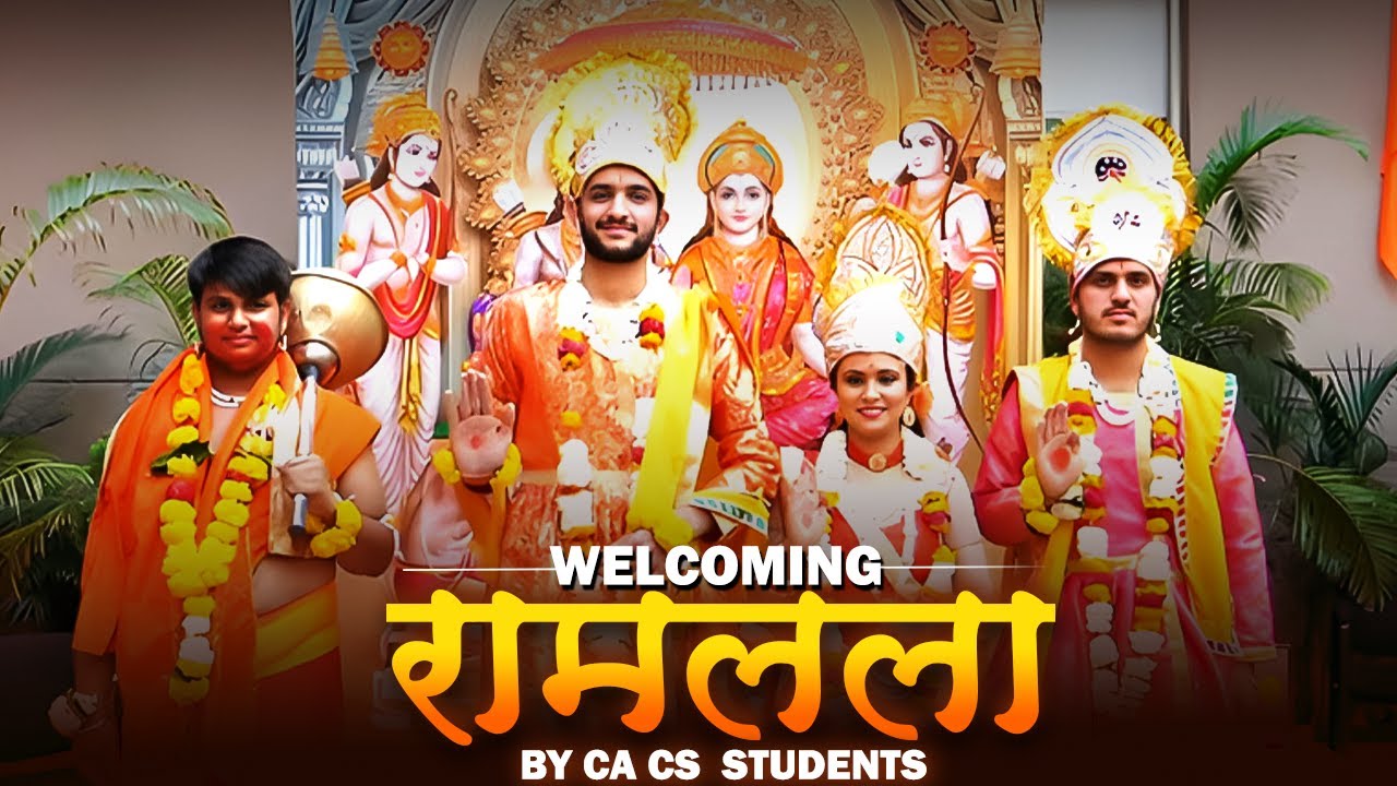 Welcoming रामलला By CA CS STUDENTS  at Vidhyoday