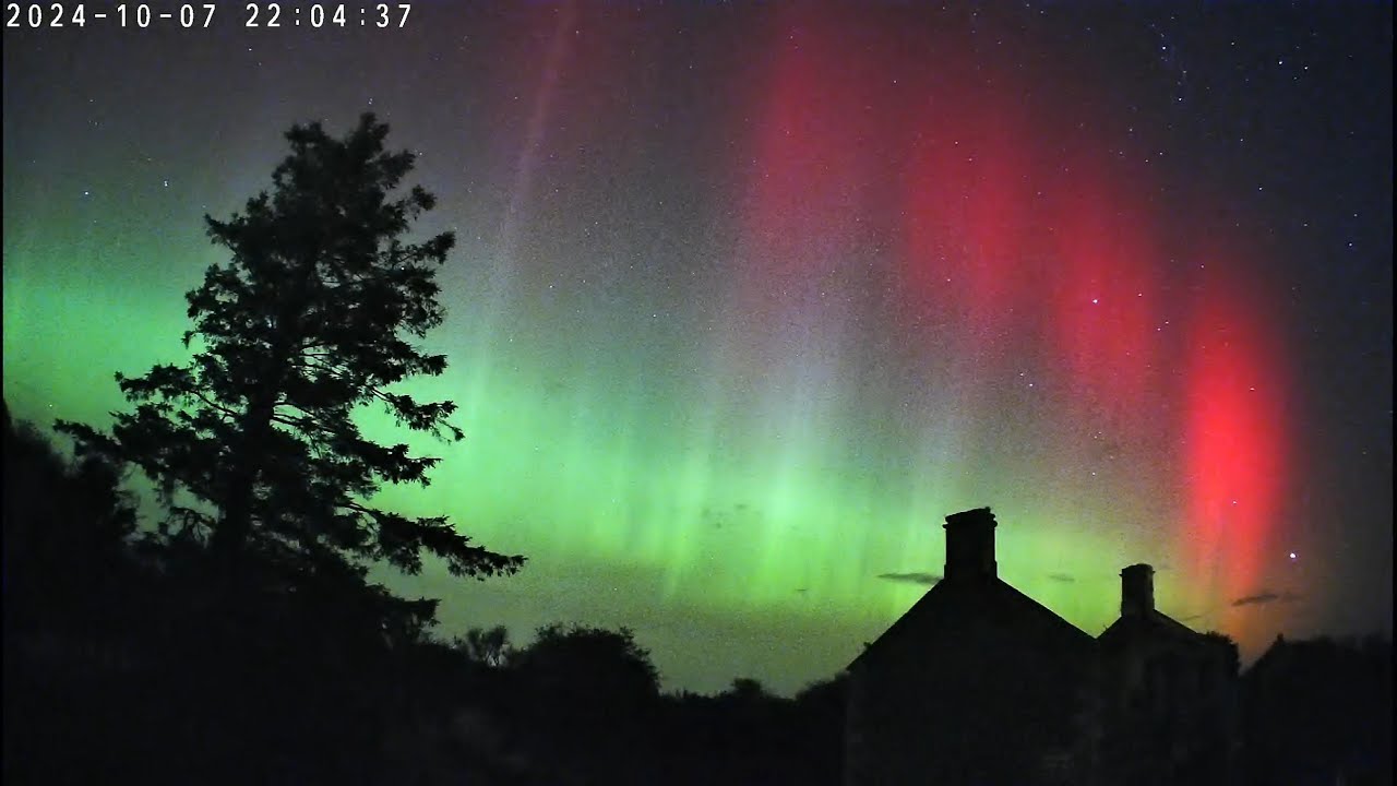 Aurora Cam LIVE Stream Timelapse - Aurora Borealis, 7th October 2024