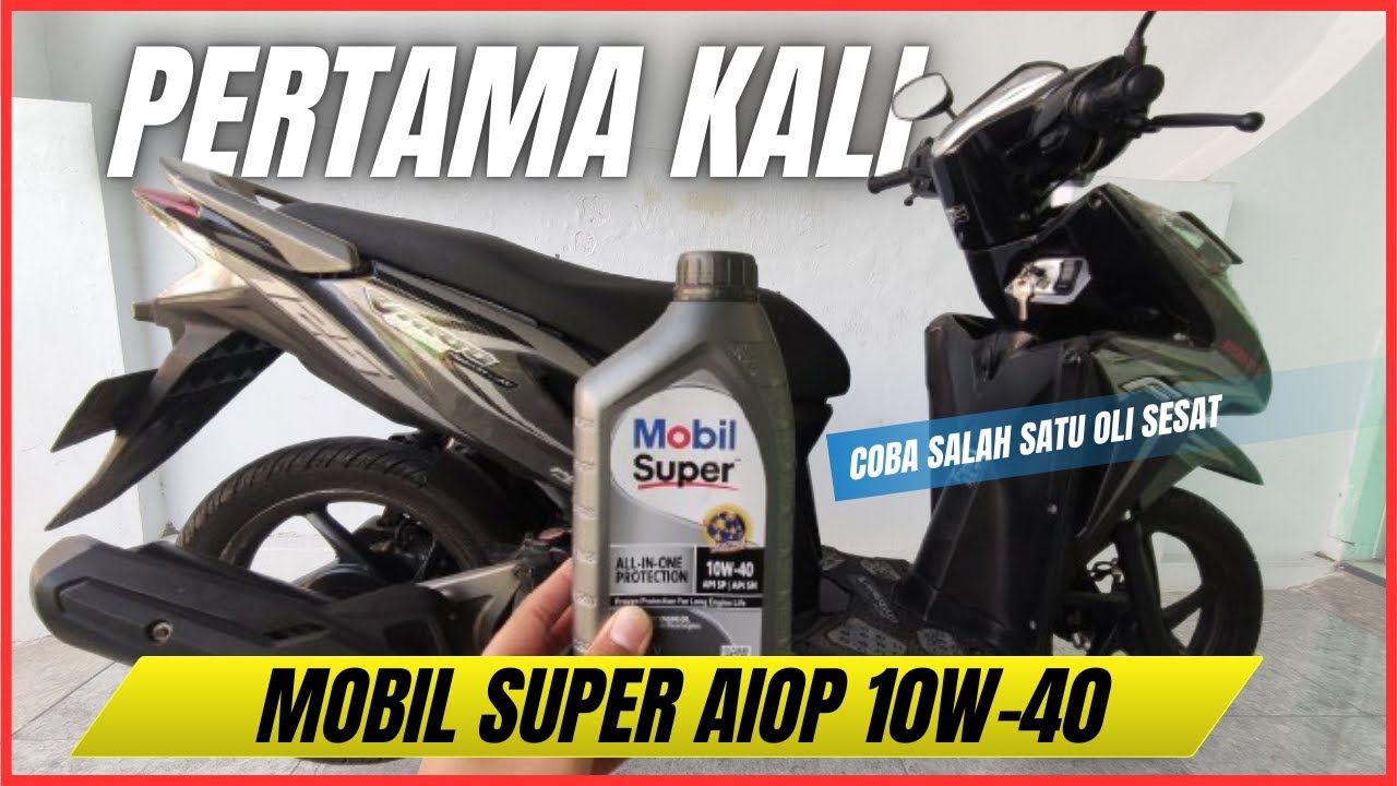 COBAIN OLI MOBIL SUPER 10W-40 AIOP DI HONDA VARIO 125 OLD