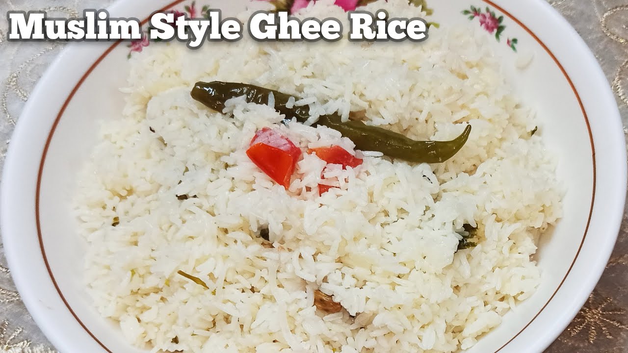 Muslim Style Ghee Rice | How to make Ghee Rice | Ghee Pulao Recipe |Marriage Neychoru |Lunch Recipes