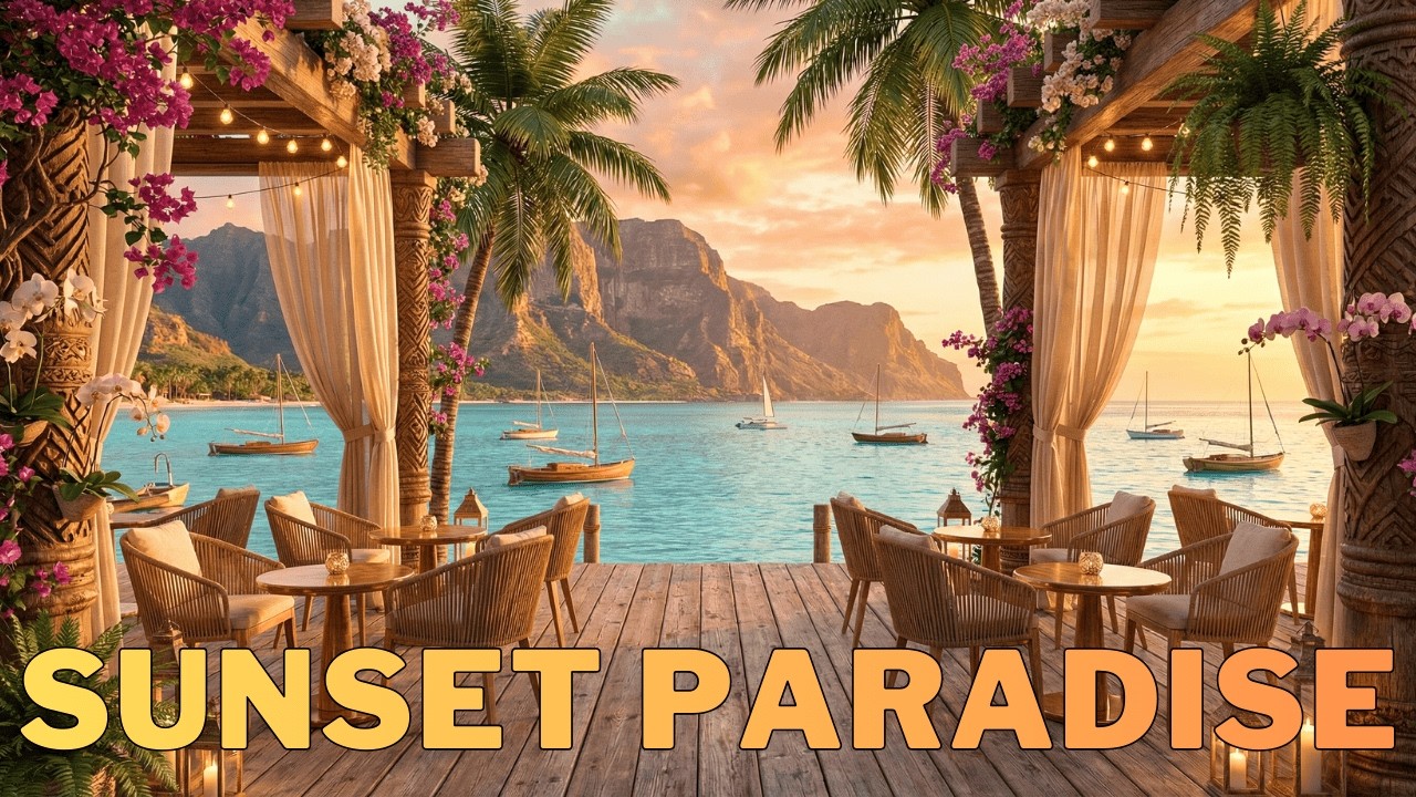 Пляжный бар Sunset Beach Bar 🍹 Тропический лаунж-бар с музыкой для отдыха и концентрации