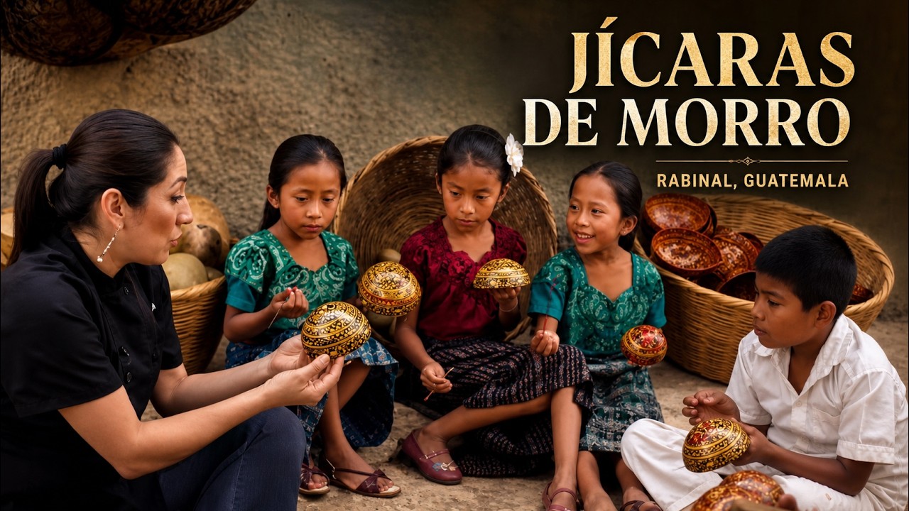 Elaboración de jicaras de morro. Rabinal Guatemala