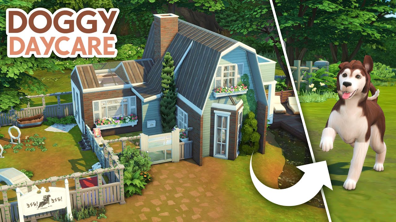 Home Doggy Daycare // The Sims 4 Speed Build