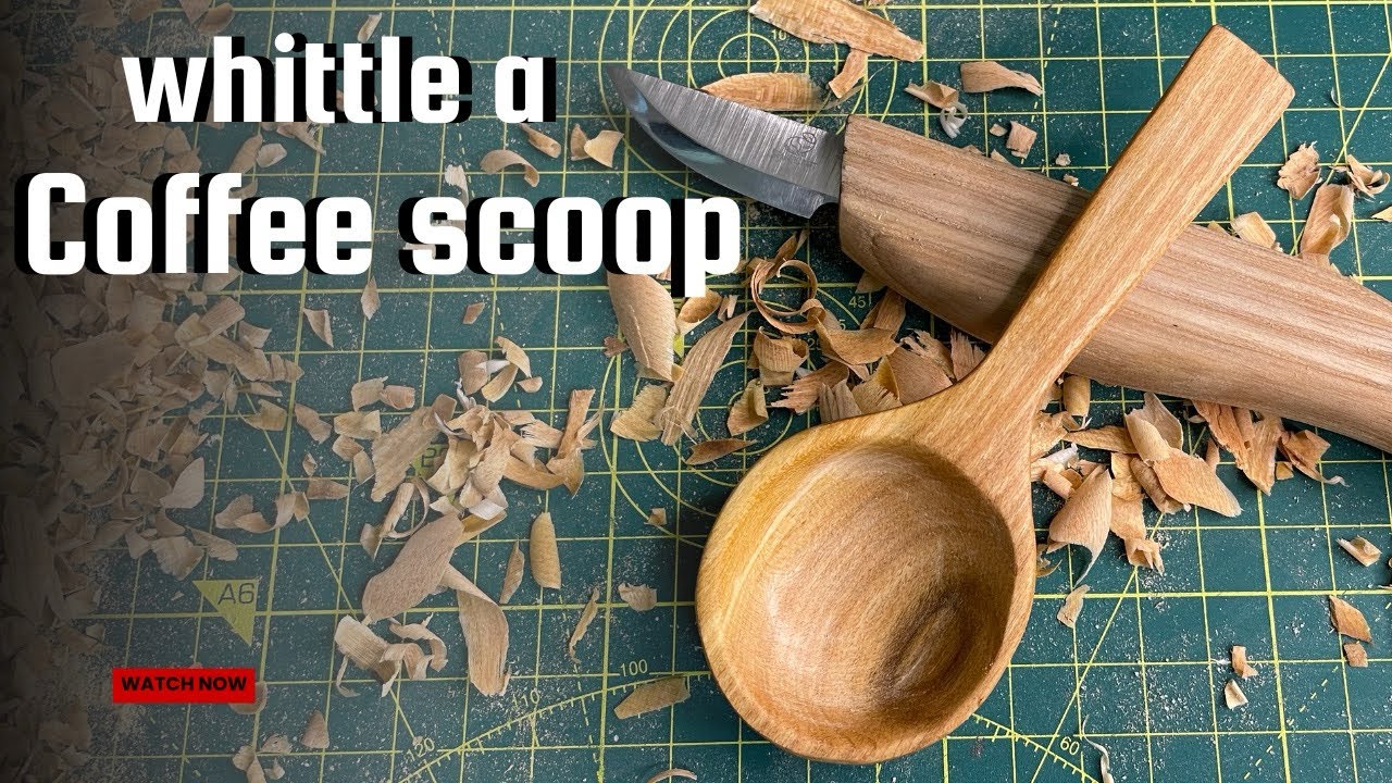 Carving a simple coffee scoop