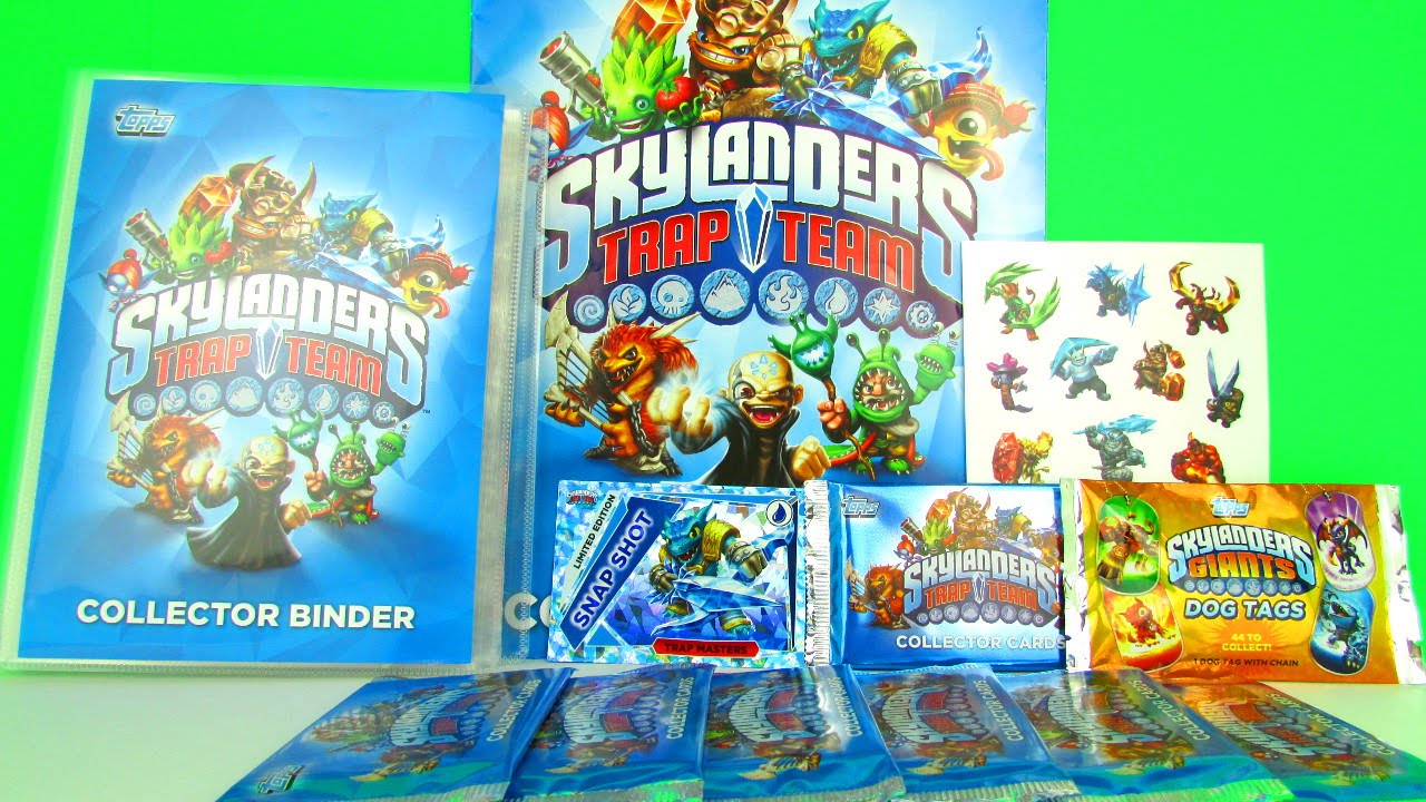 Skylanders Trap Team Collectors Cards Starter Pack Review & Pack Opening, Topps