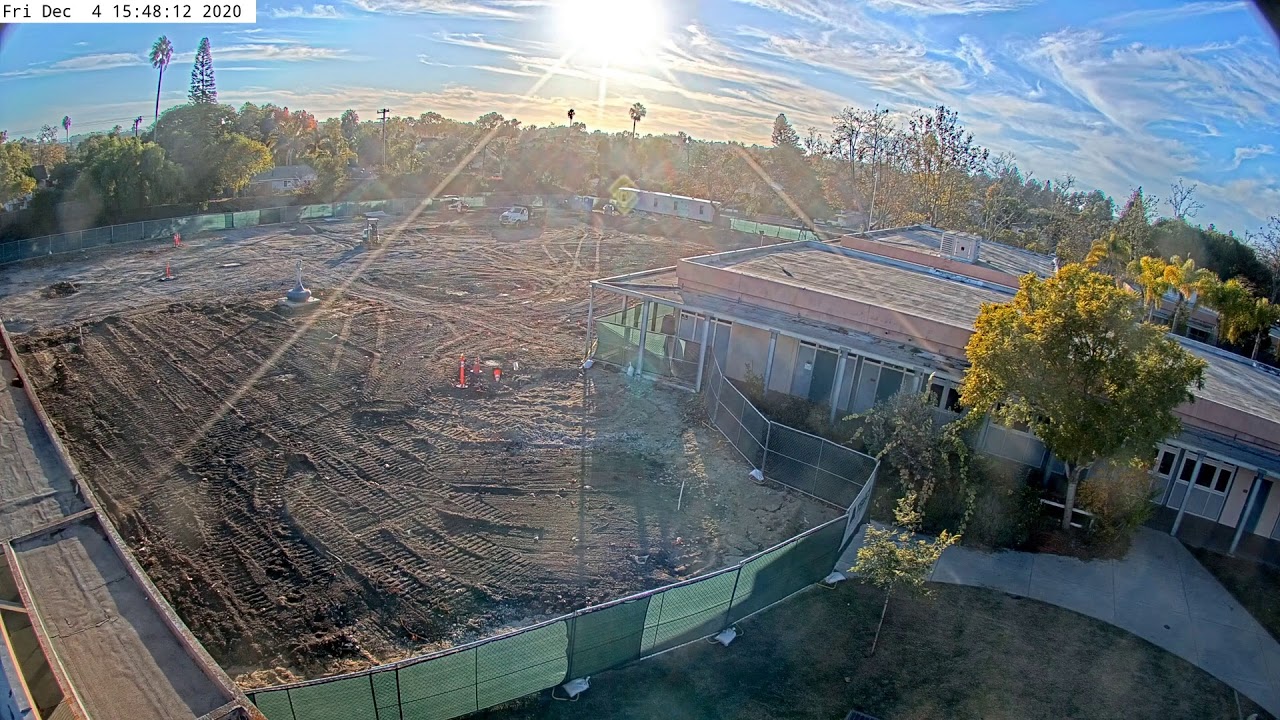 120420 DPHS CTE Pavilion Construction Cameras Live Stream December 4th 2020