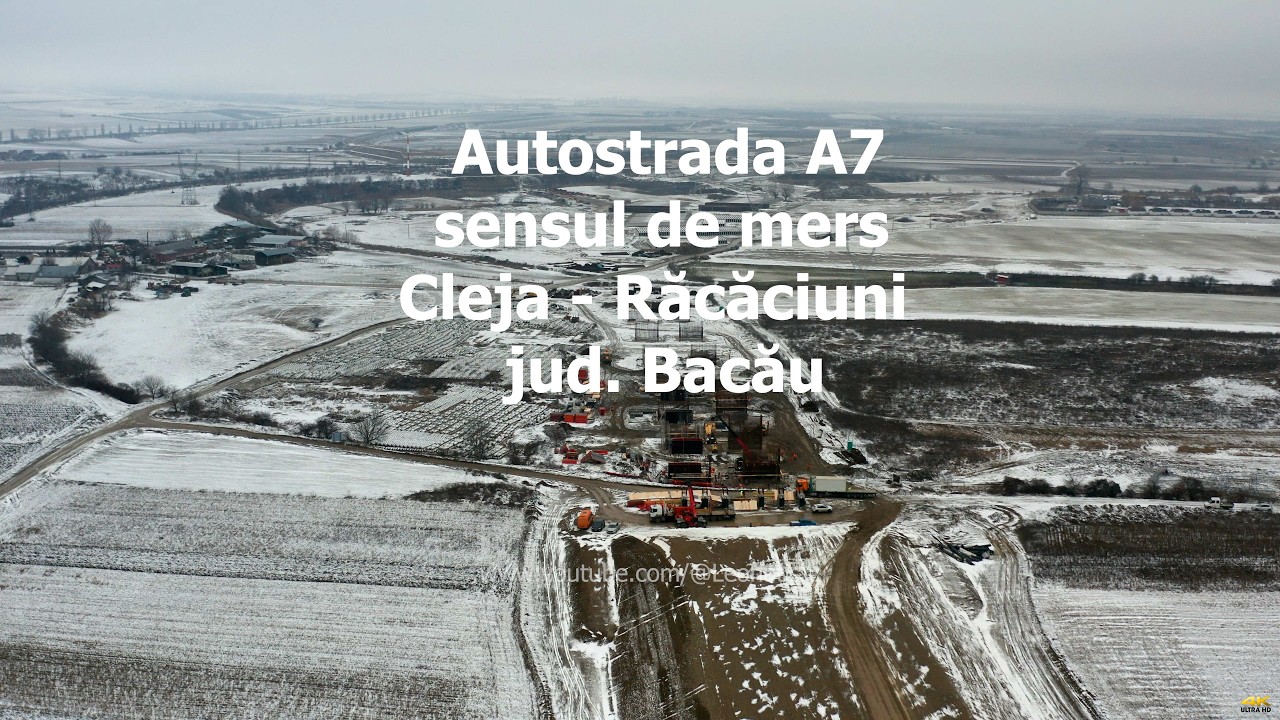 Autostrada A7   I  Bacău - Adjud  I  sensul de mers Cleja - Răcăciuni