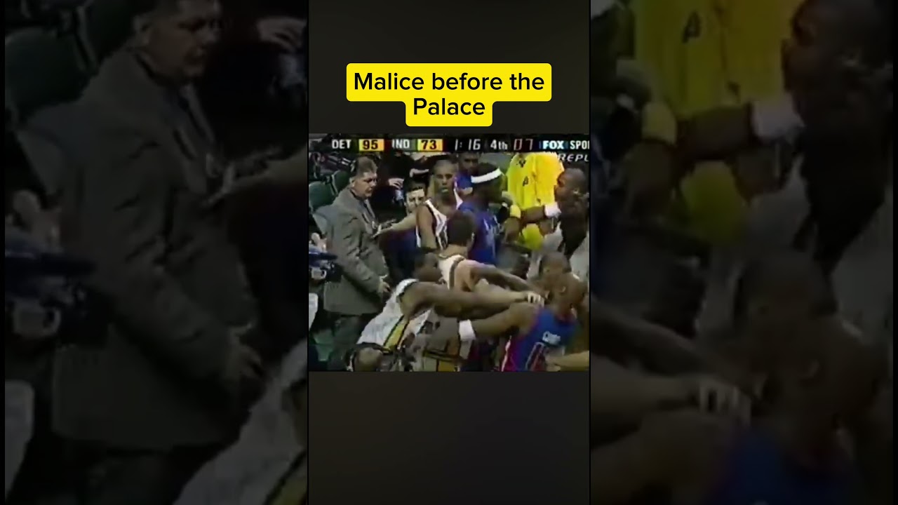 EARLY 2000s was the GANGSTA era 👊👊 infamous malice at the palace ended it all Pacers vs Pistons