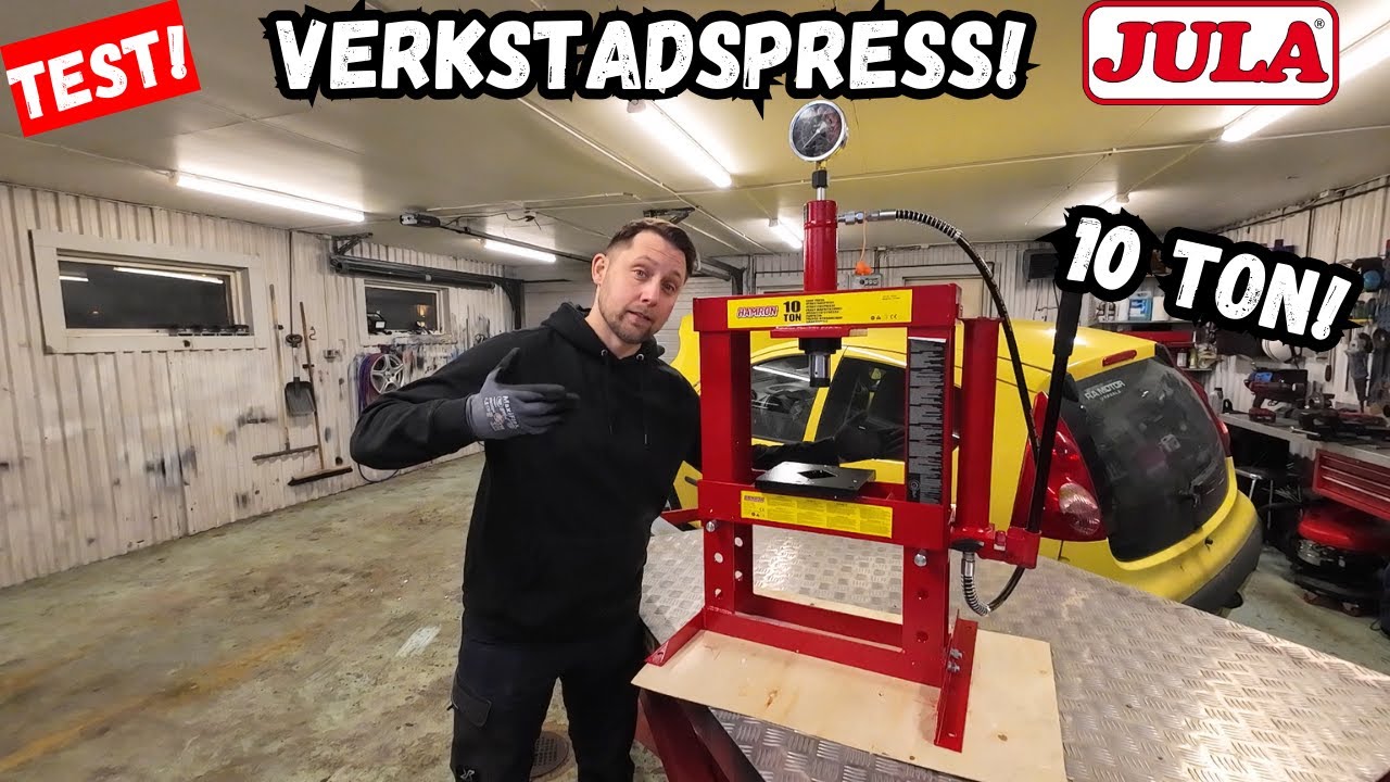 TEST! JULA VERKSTADSPRESS! Funkar den till ett hobbygarage?