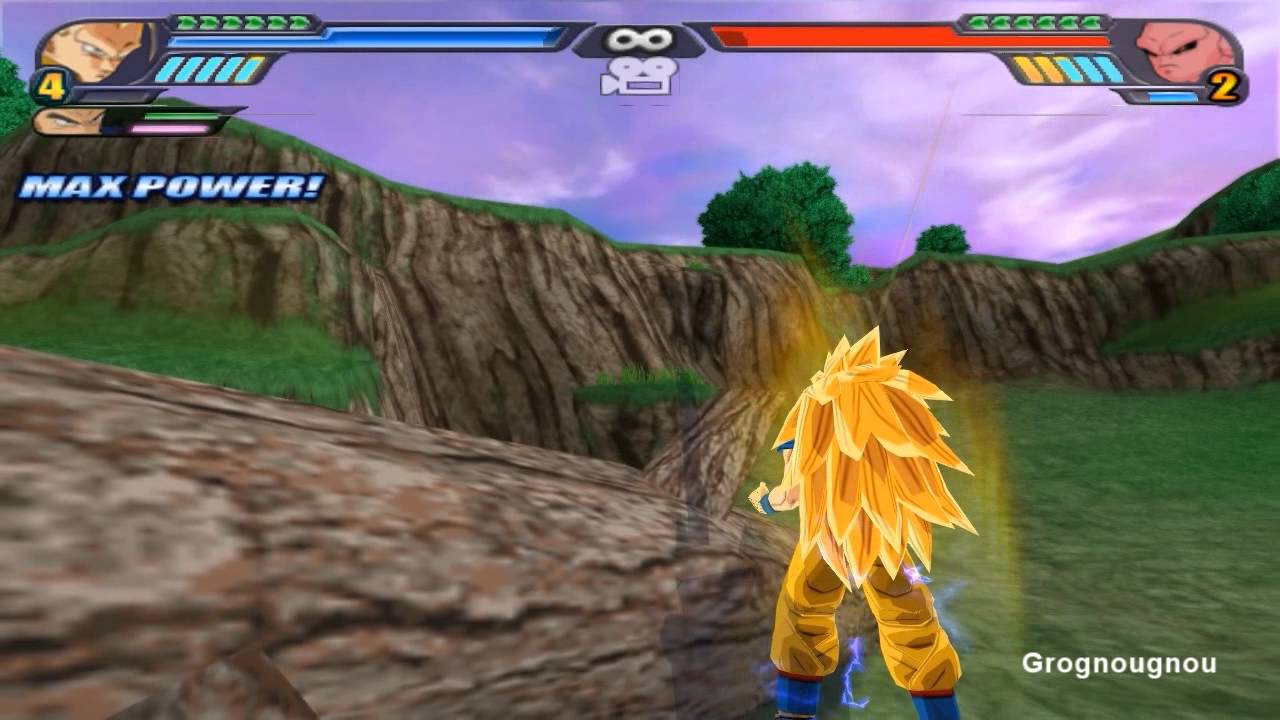 Majin Vegeto Super Saiyan VS Kid Buu (SSJ Goku and Majin Vegeta potaras fusion in DBZ Tenkaichi 3)