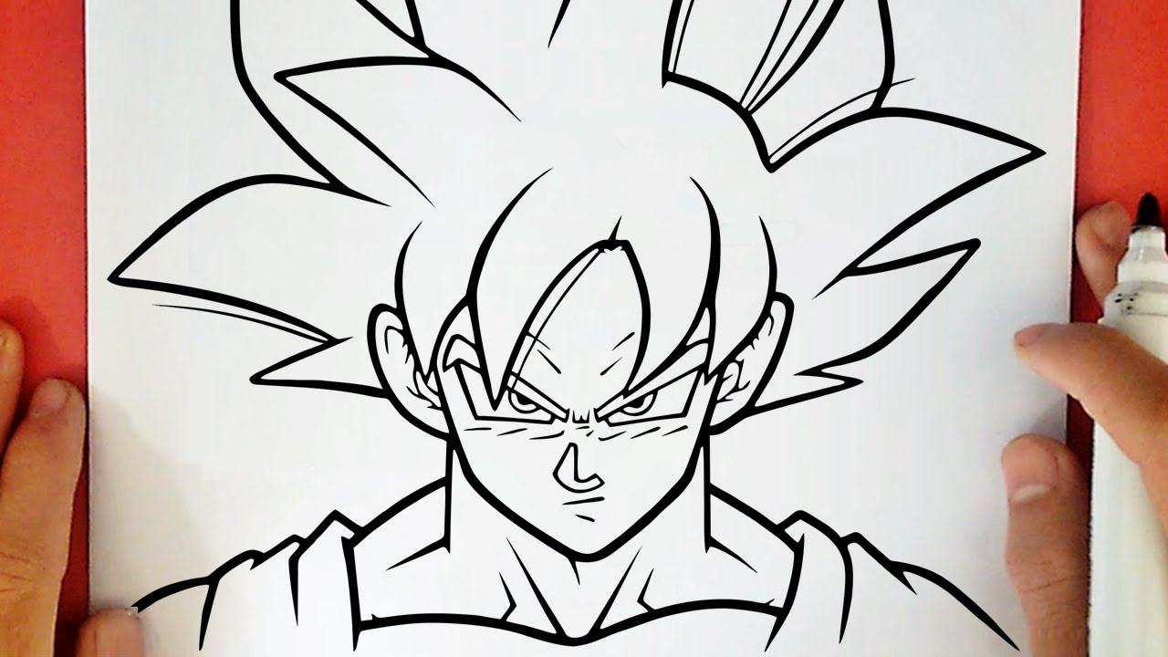 HOW TO DRAW GOKU ULTRA INSTINCT MASTERED