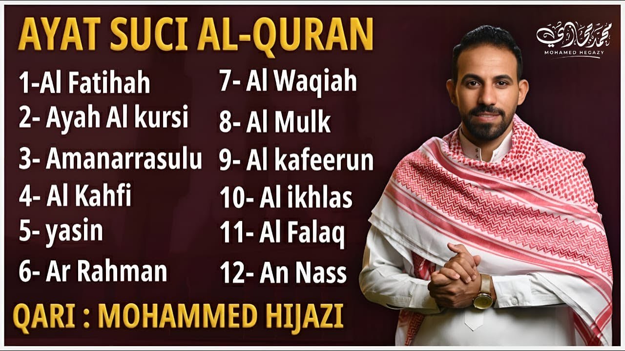 Bacaan AlQuran ALFATIHAH, AYAH ALKURSI, AMANARRASULU, YASIN, ARRAHMAN, ALWAQIAH, ALMULK