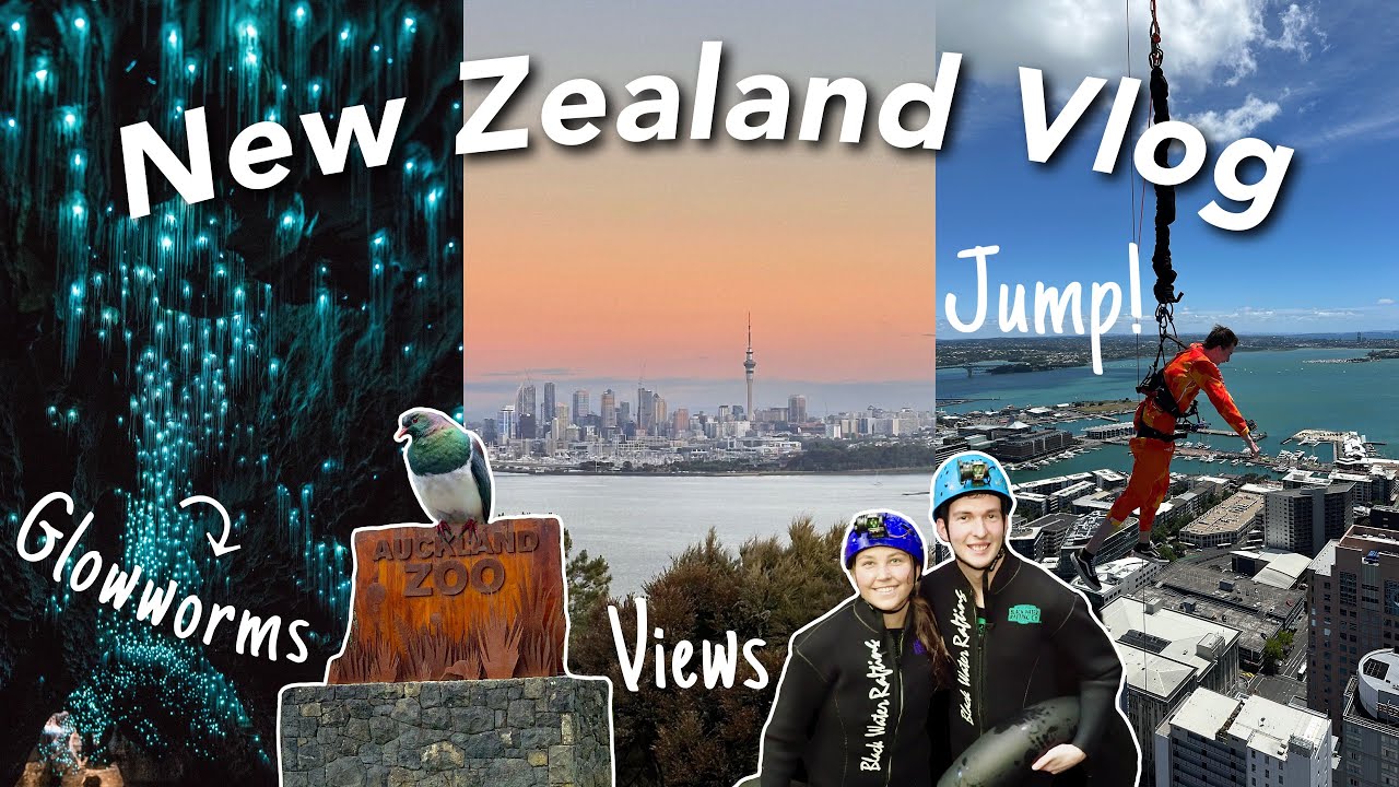 New Zealand Vlog | Waitomo Glowworm Caves, Auckland Sky Jump + more