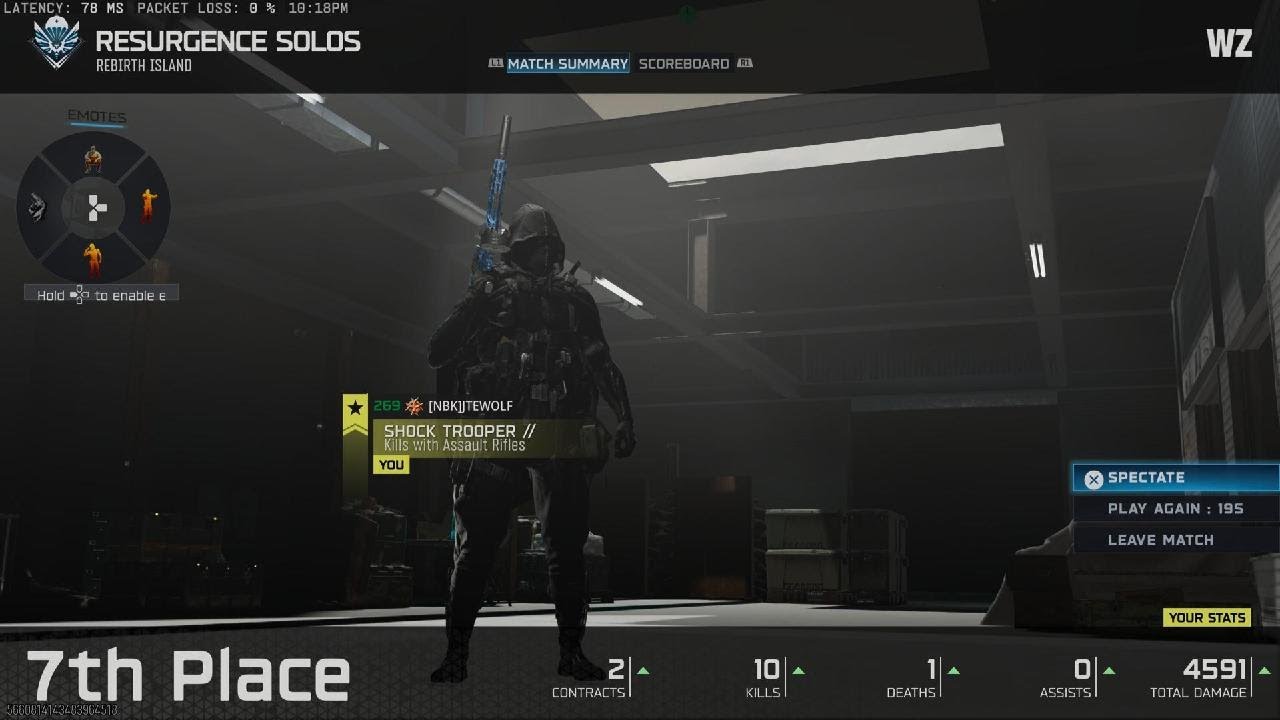 Call of Duty_Warzone Resurgence Solo 10&1