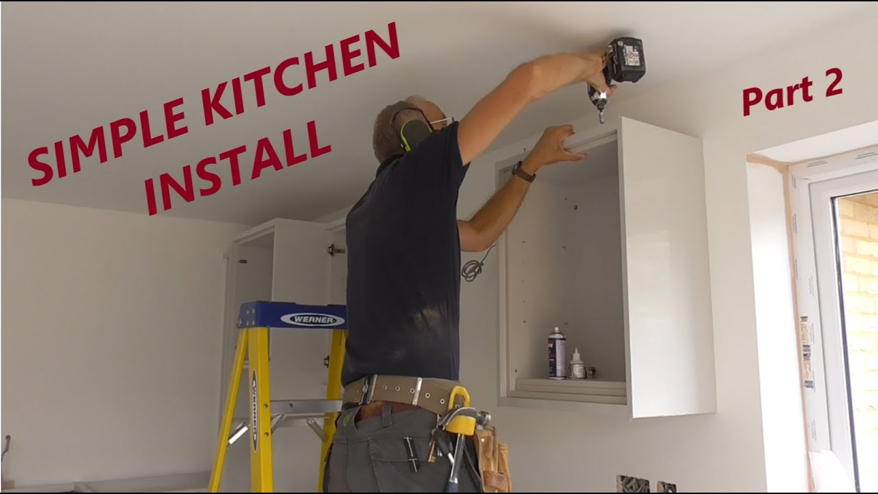 KITCHEN FITTING UK. ***GLOSS GREY HANDLE LESS KITCHEN*** PT2