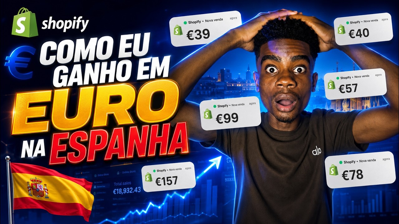 Como um Angolano pode ganhar em euros com dropshipping na Espanha? (sem sair de casa)