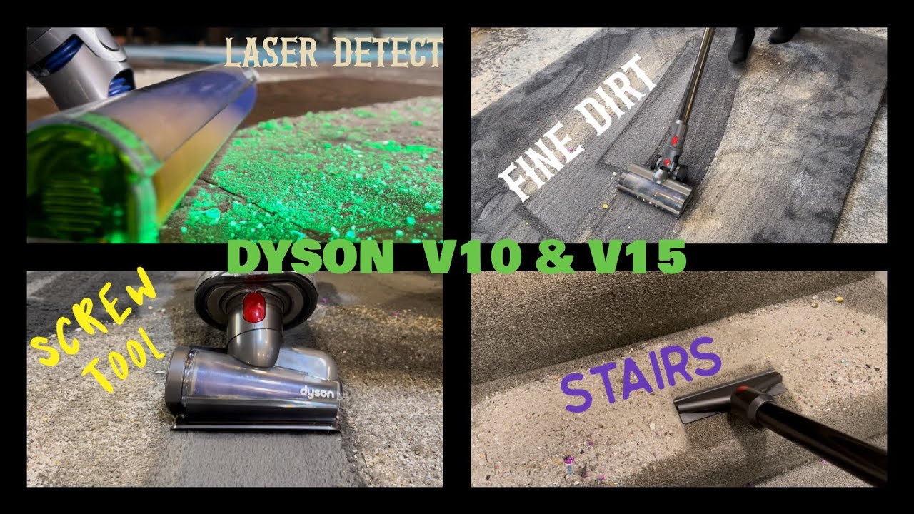 DYSON V10 & V15 | FINE DIRT MESS TEST!