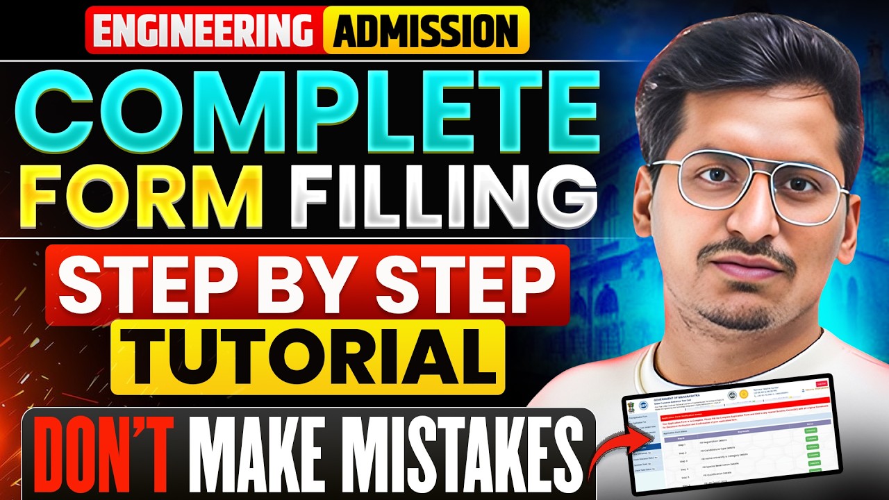 Complete Cap Registration Form Filling Step by Step Process #mhtcet2026 | One Mistake = Admission ❌