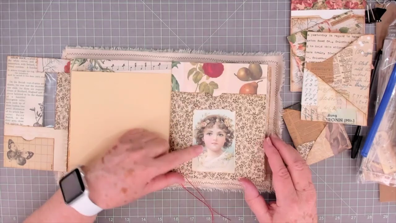 MAKING A JOURNAL USING 12X12 SCRAPBOOK PAPER ~ NO DIGITALS AT ALL.