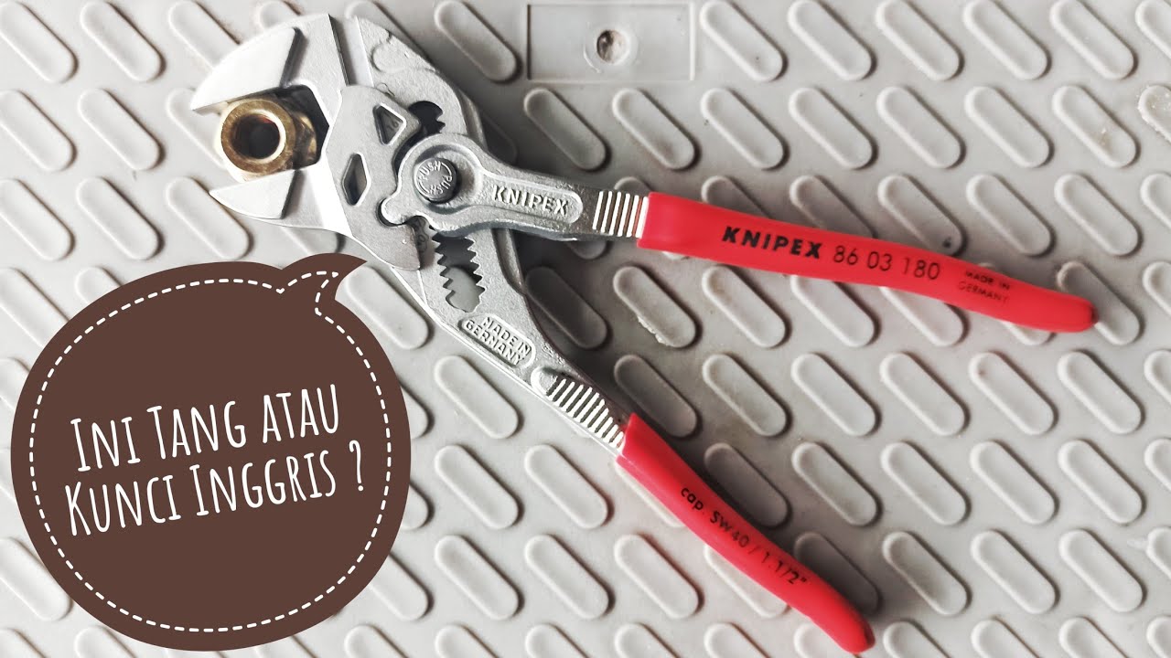 Tes tang kunci pas adjustable buka baut besar 36mm | knipex plier wrench 86 03 180
