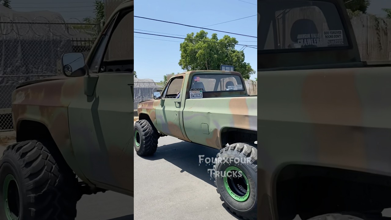 Cucv 6 inch lift on 40s #automobile #militarytruck #squarebody #chevy #liftedtrucks #offroad #ls