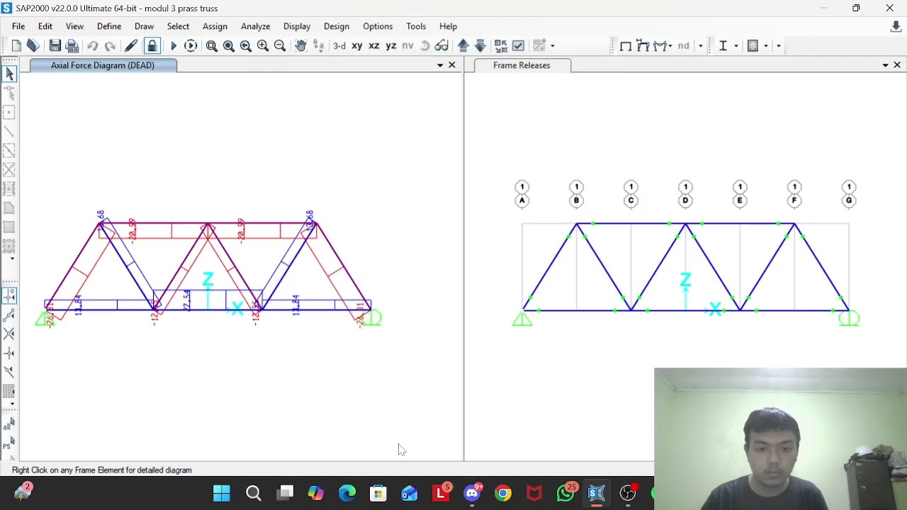 Kevin Ramadhani (124210186) RE - MODUL 3 PRATT TRUSS
