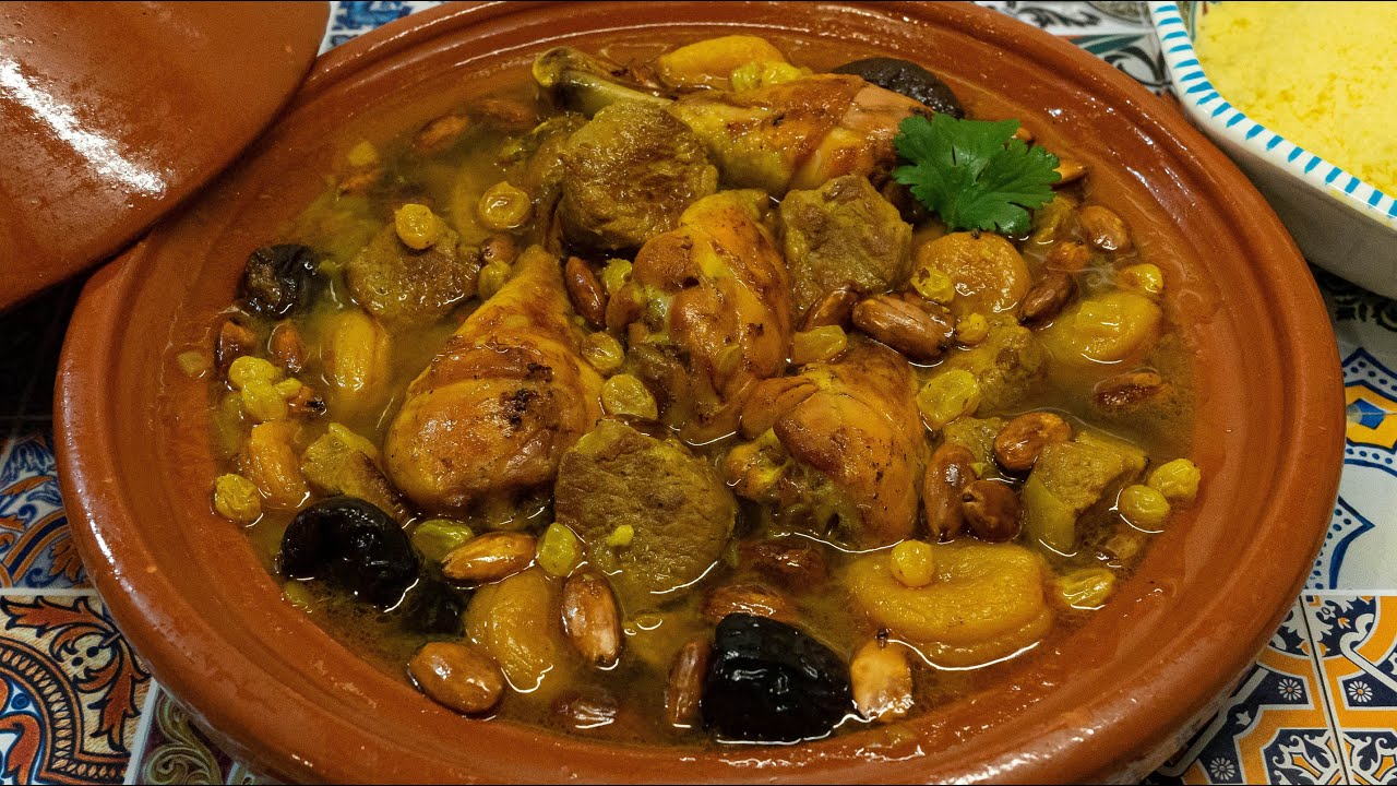 TAJINE ABRICOT PRUNEAU (Recette Maghrébine) - Tajine Hlou en cocotte minute
