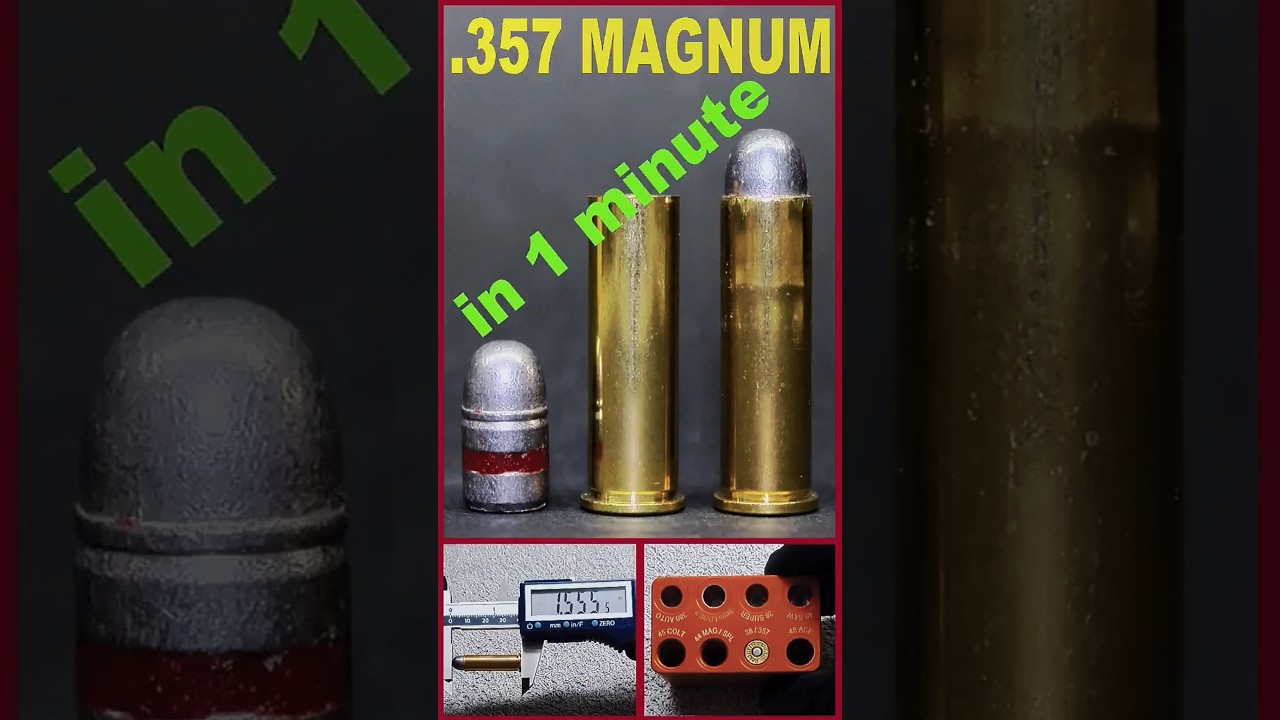 Reloading .357 Magnum in 1 minute - #reloading, #leeprecision, #ammo, #shorts, #satisfying