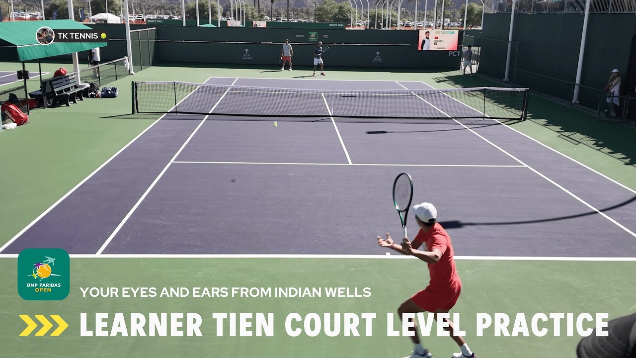 Learner Tien Court Level Indian Wells - He Makes The Game Look Easy and Slow (2025) [4K 60FPS]