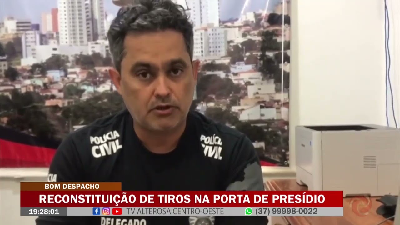 Reconstitui&ccedil;&atilde;o de tiros na porta de pres&iacute;dio em Bom Despacho