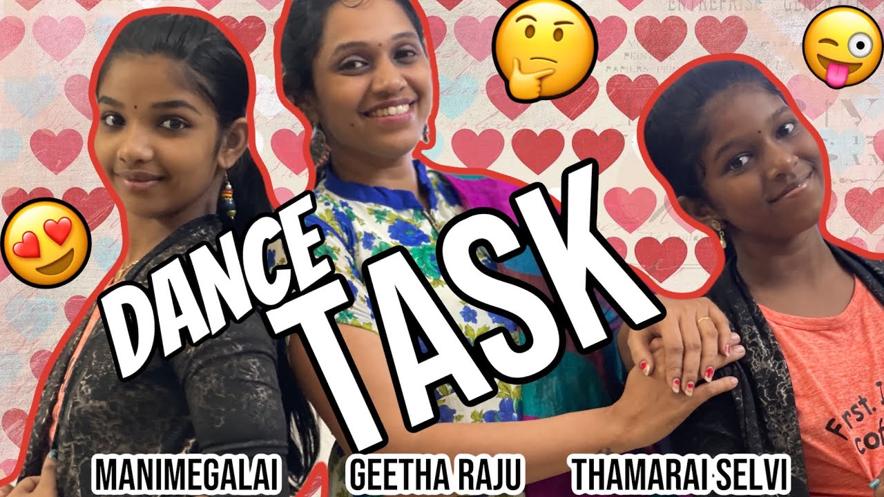 DANCE TASK FROM GEETHA RAJU | MANIMEGALAI | THAMARAI SELVI & KIDS