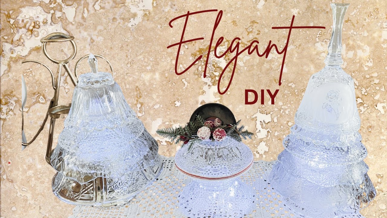 Elegant Glass Christmas Trees | Christmas in July DIY
