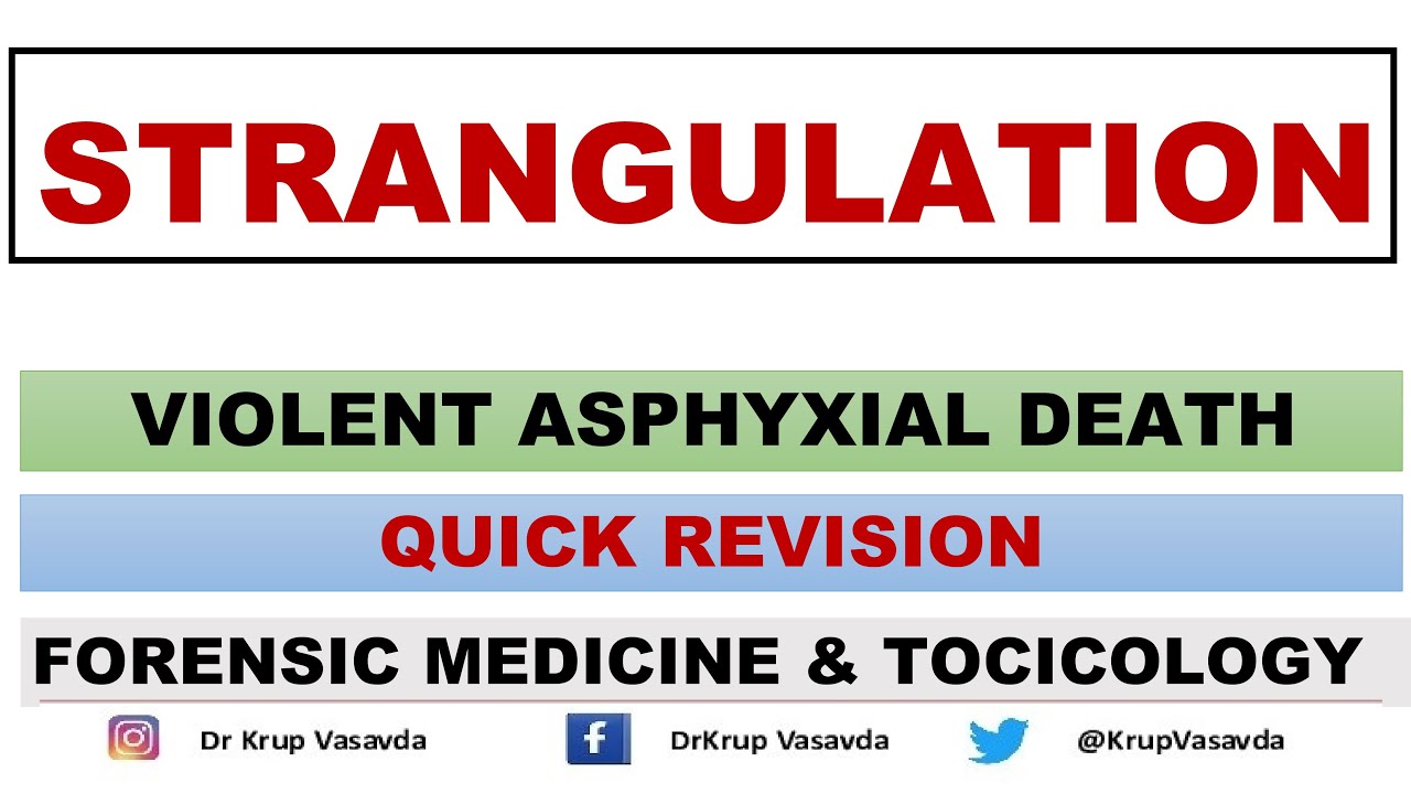 Strangulation | Forensic Medicine | Dr Krup Vasavda