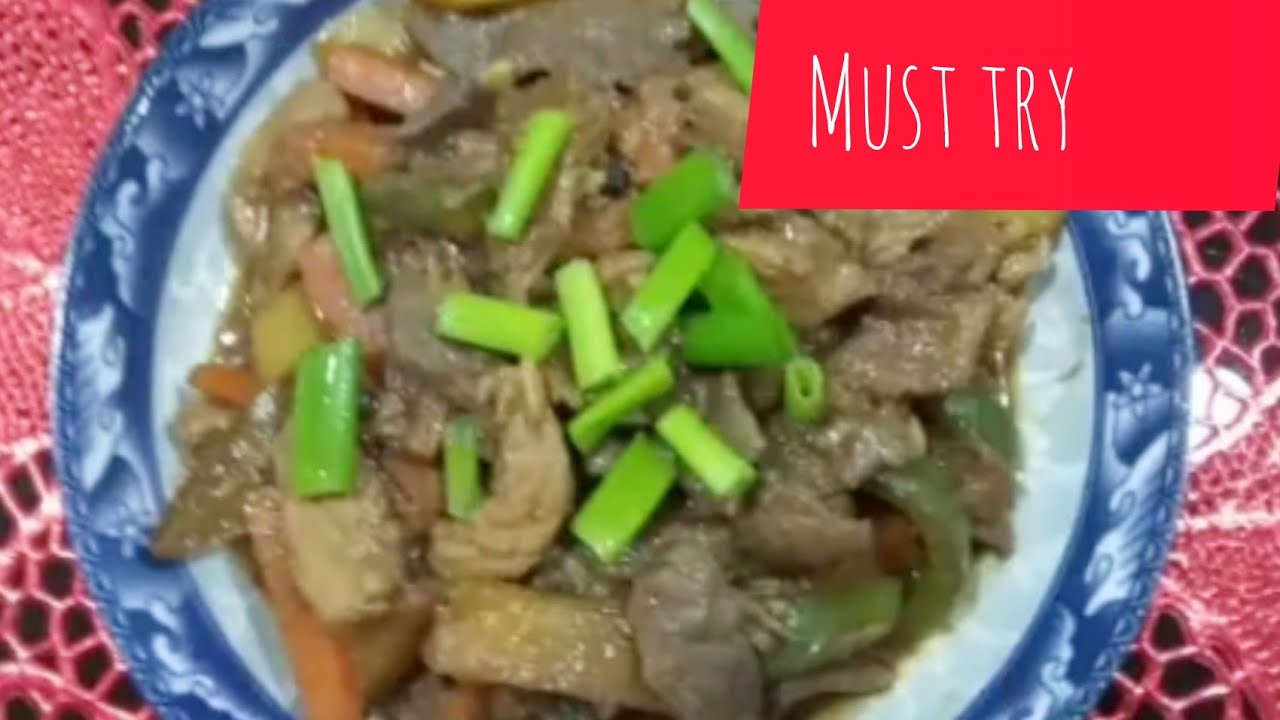 PORK LEAN WITH LIVER STIR FRY II SIMPLE AND HEALTHY