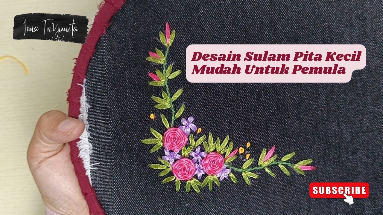 Desain Sulam Pita kecil Mudah Untuk Pemula